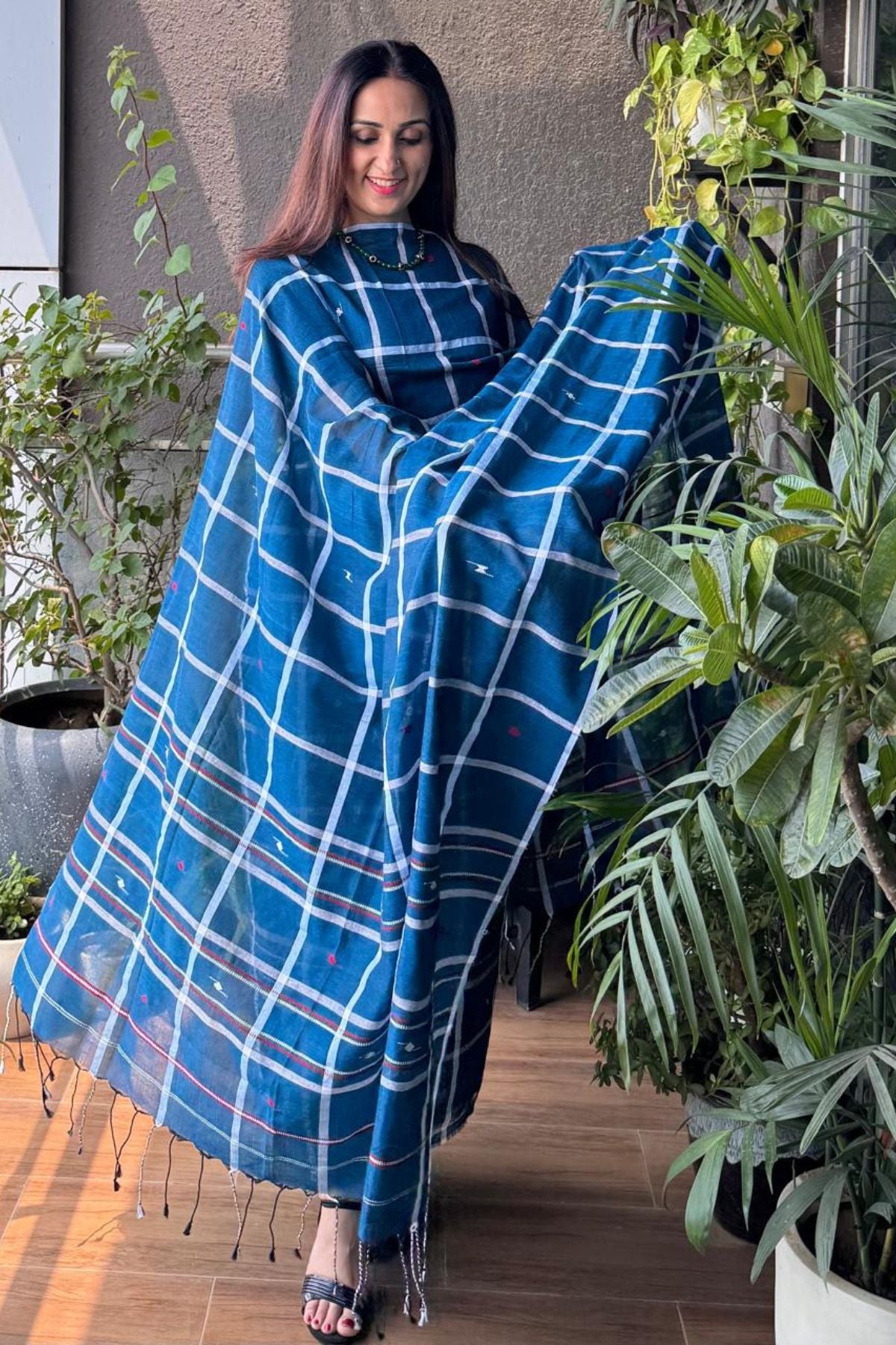 Jamdani pure cotton kurta dupatta sets