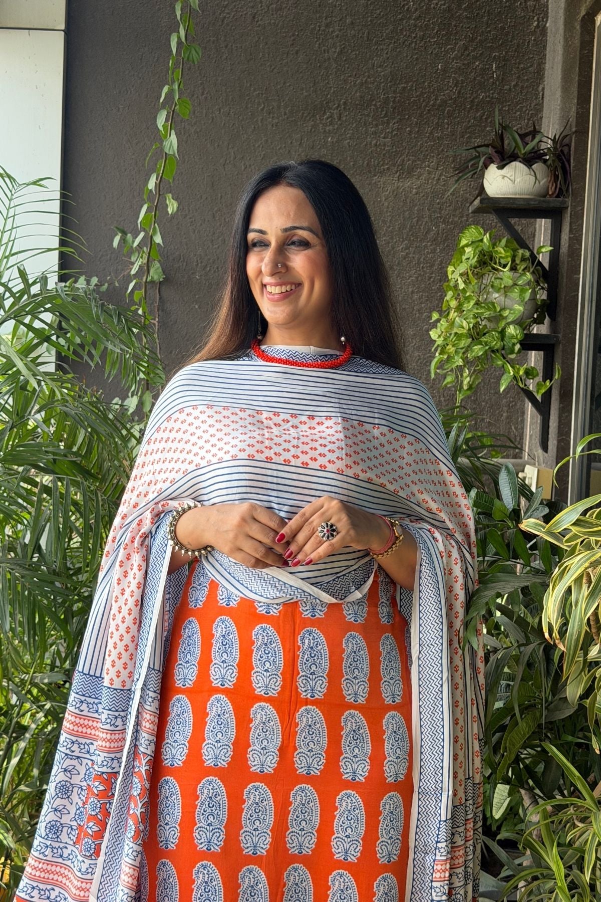Handblocked Bagh sets on premium quality modal silk!!