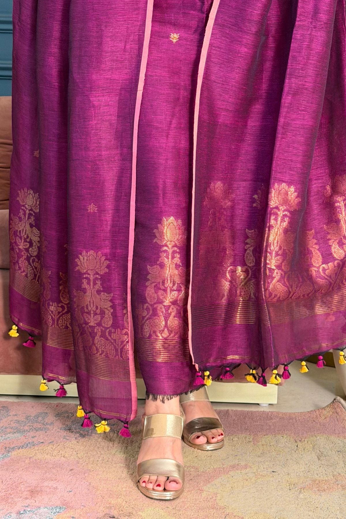 Jayshree linen kurta Dupatta sets