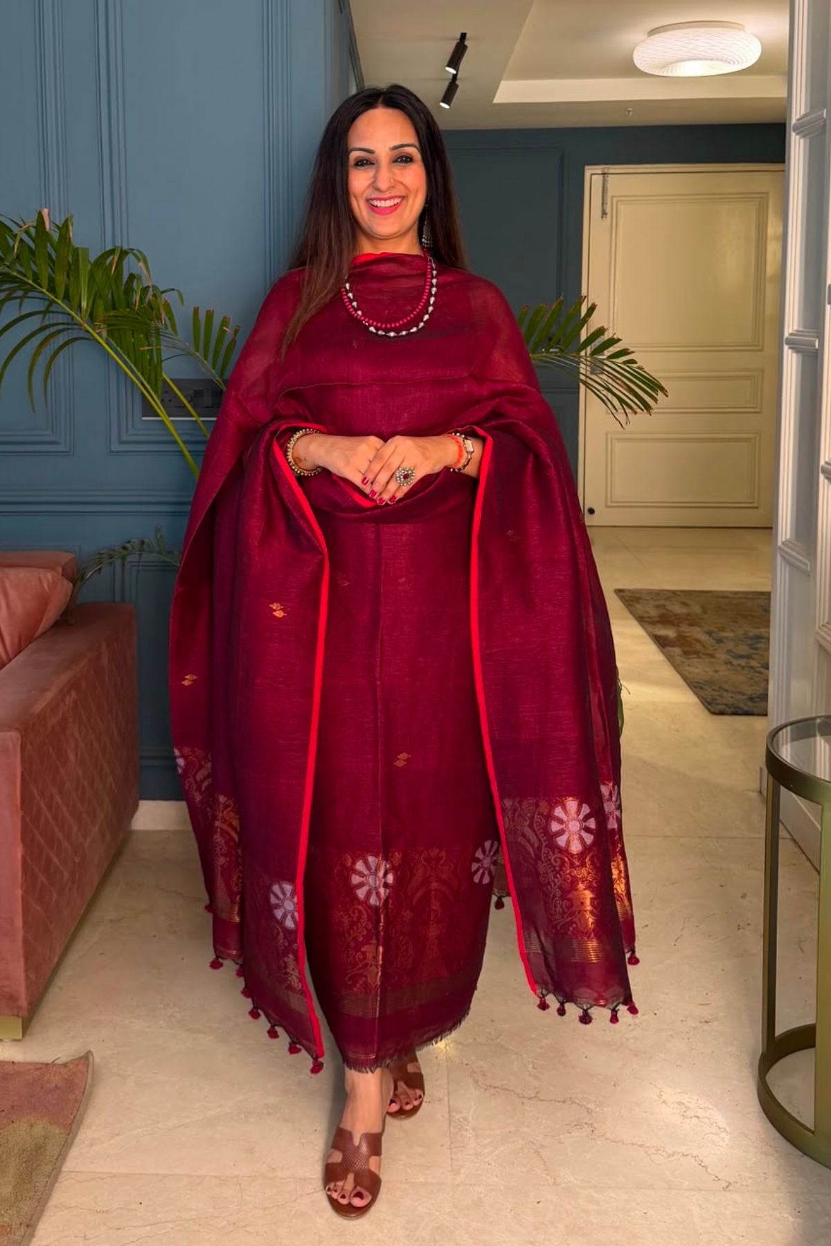 Jayshree linen kurta Dupatta sets