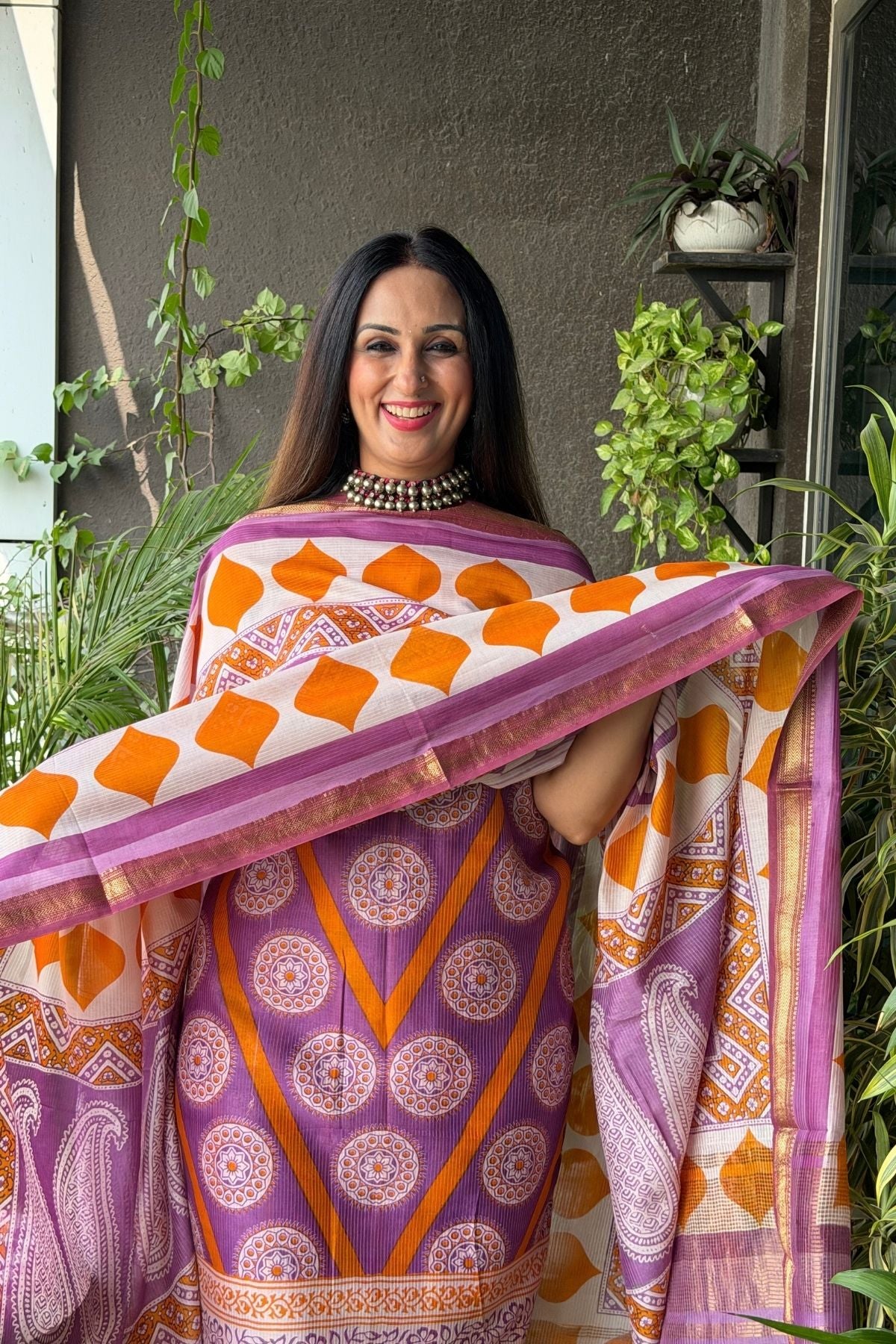 Handblocked Bagh full sets on pure Maheshwari!!