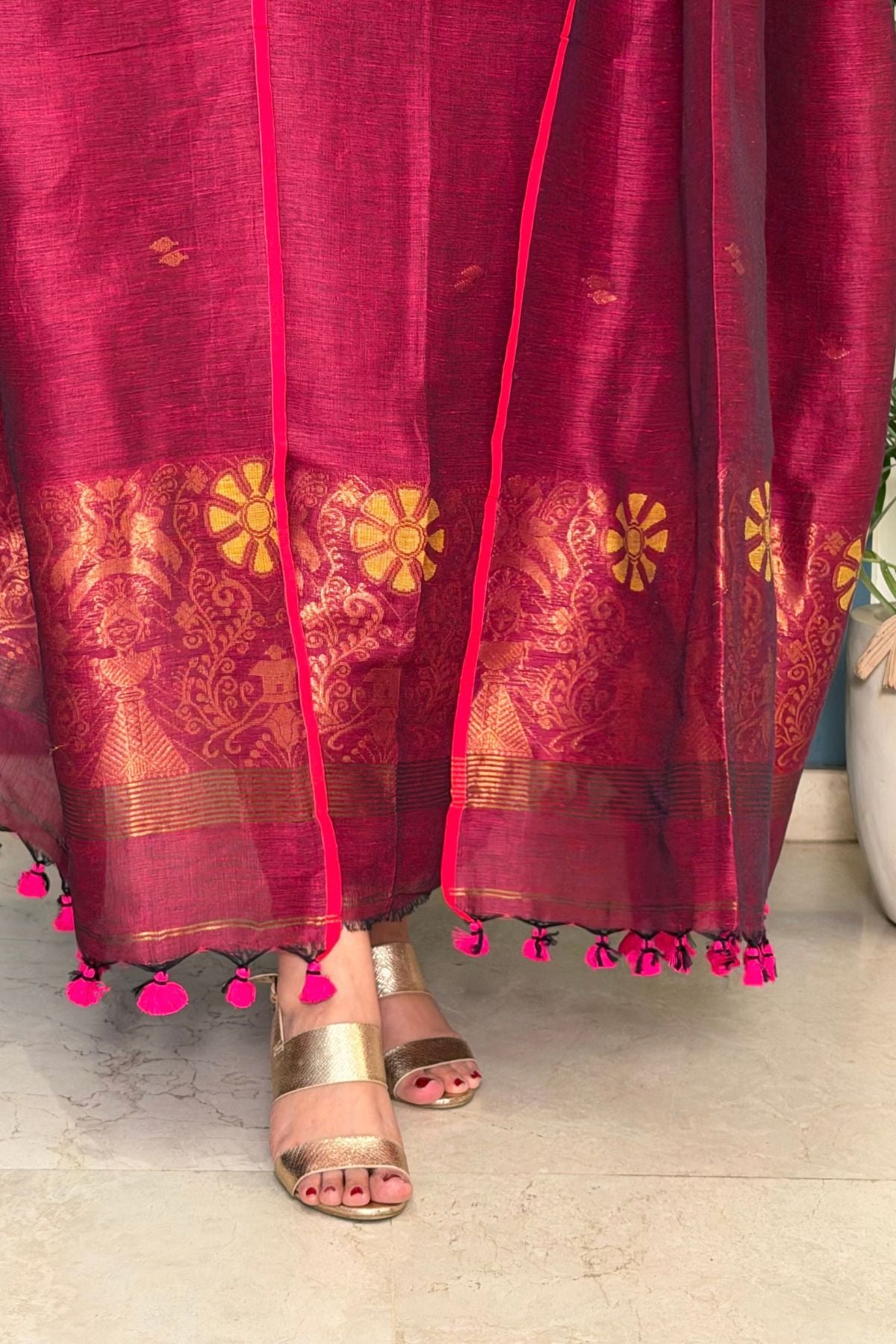 Jayshree linen kurta Dupatta sets