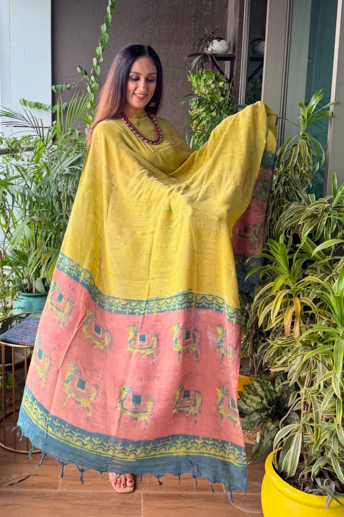 Handblocked Slub cotton linen full sets!!