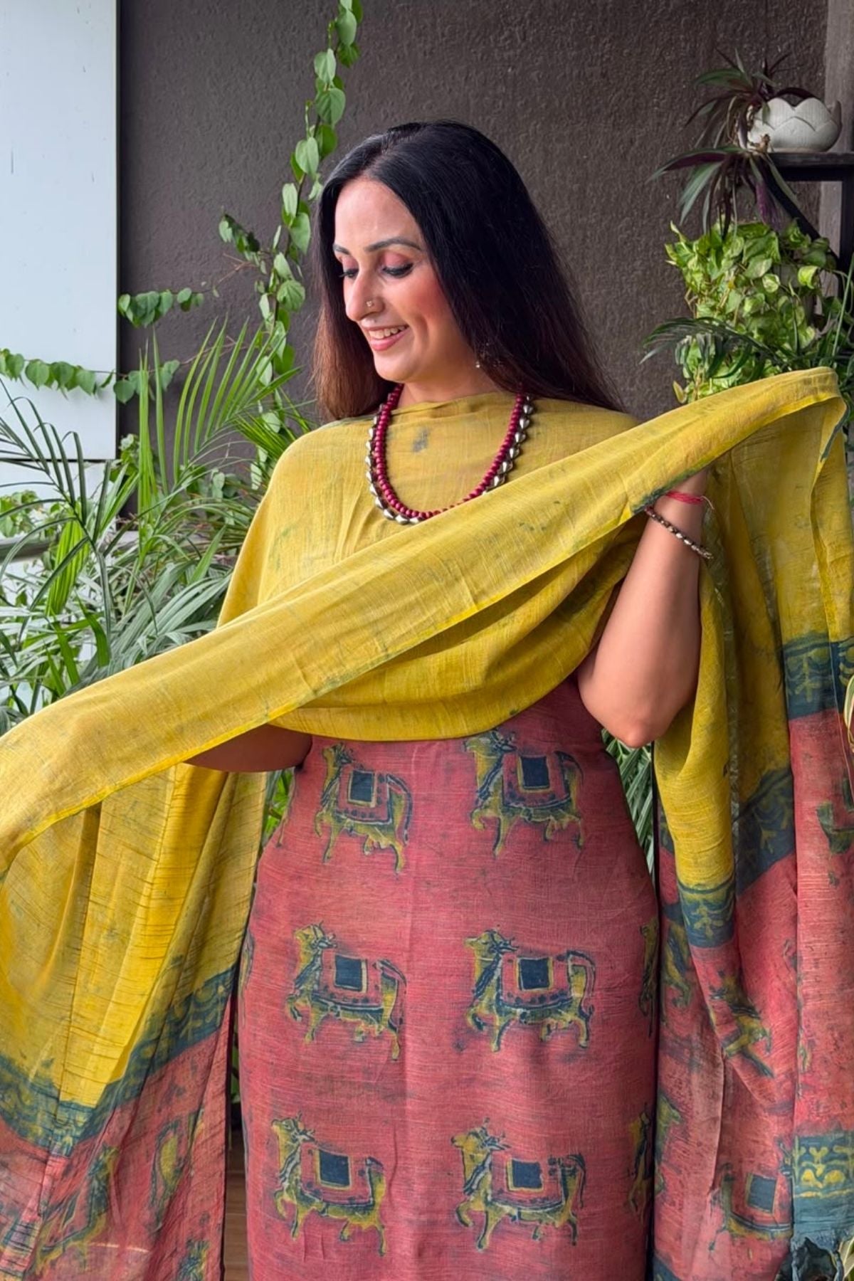 Handblocked Slub cotton linen full sets!!