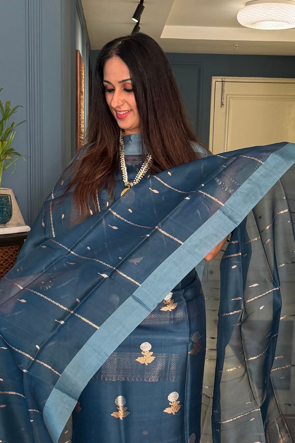 Handloom pure Kora silk full suit sets!!