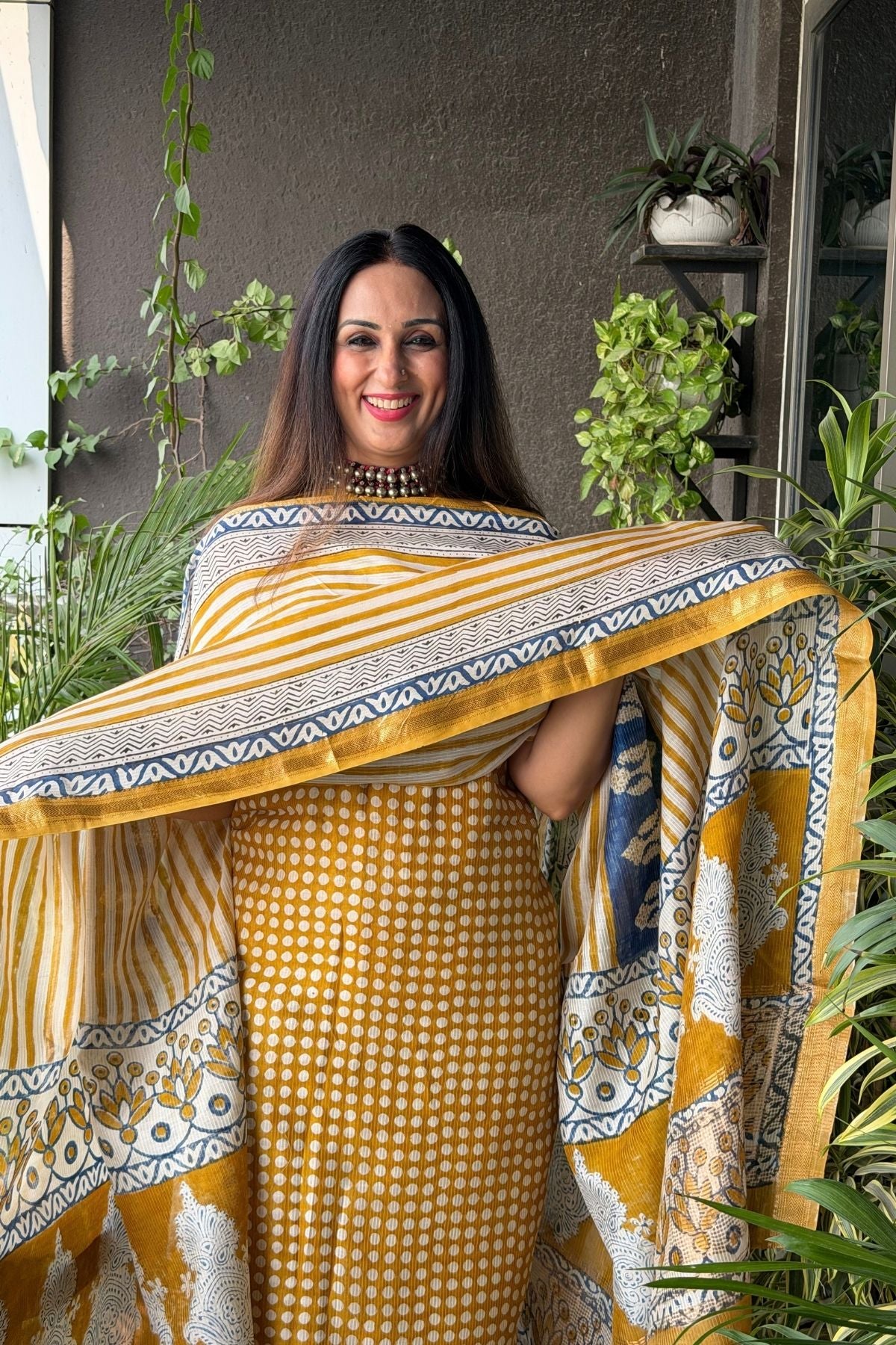 Handblocked Bagh full sets on pure Maheshwari!!
