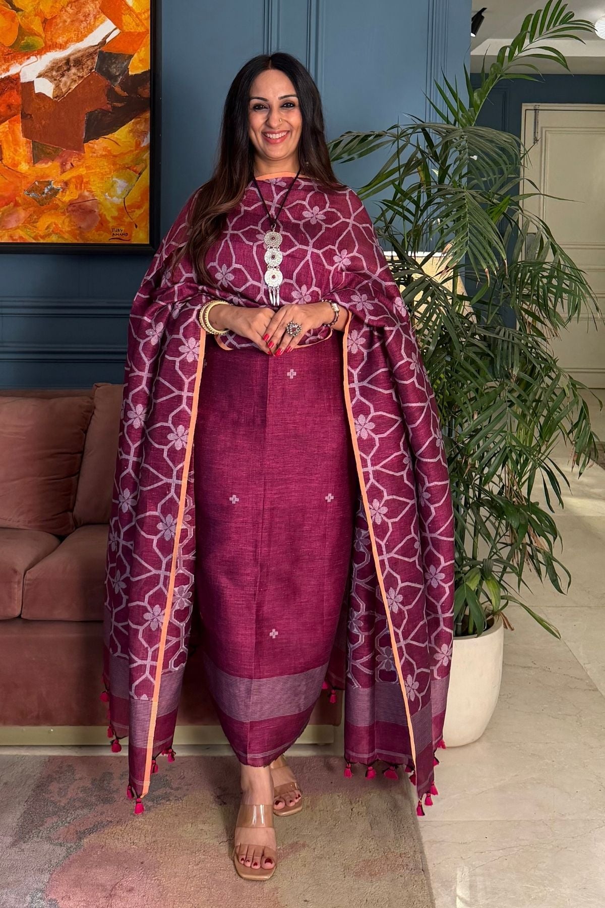 Jayshree linen kurta dupatta sets!!