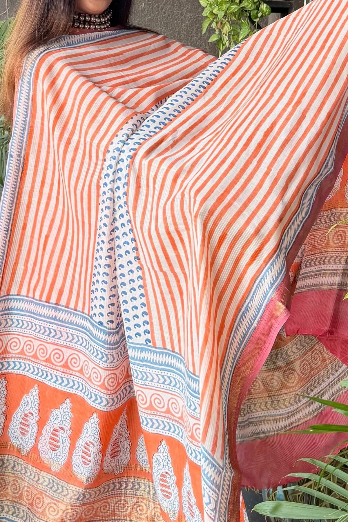 Handblocked Bagh full sets on pure Maheshwari!!