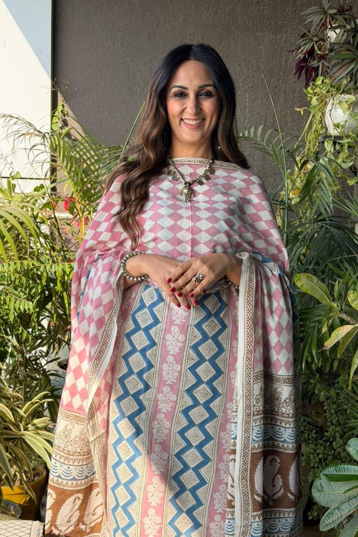 Bagh Blockprinted taj cotton full suit set