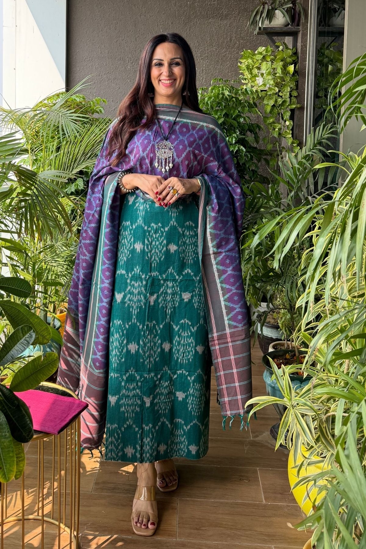 Double Ikat cotton full sets!!