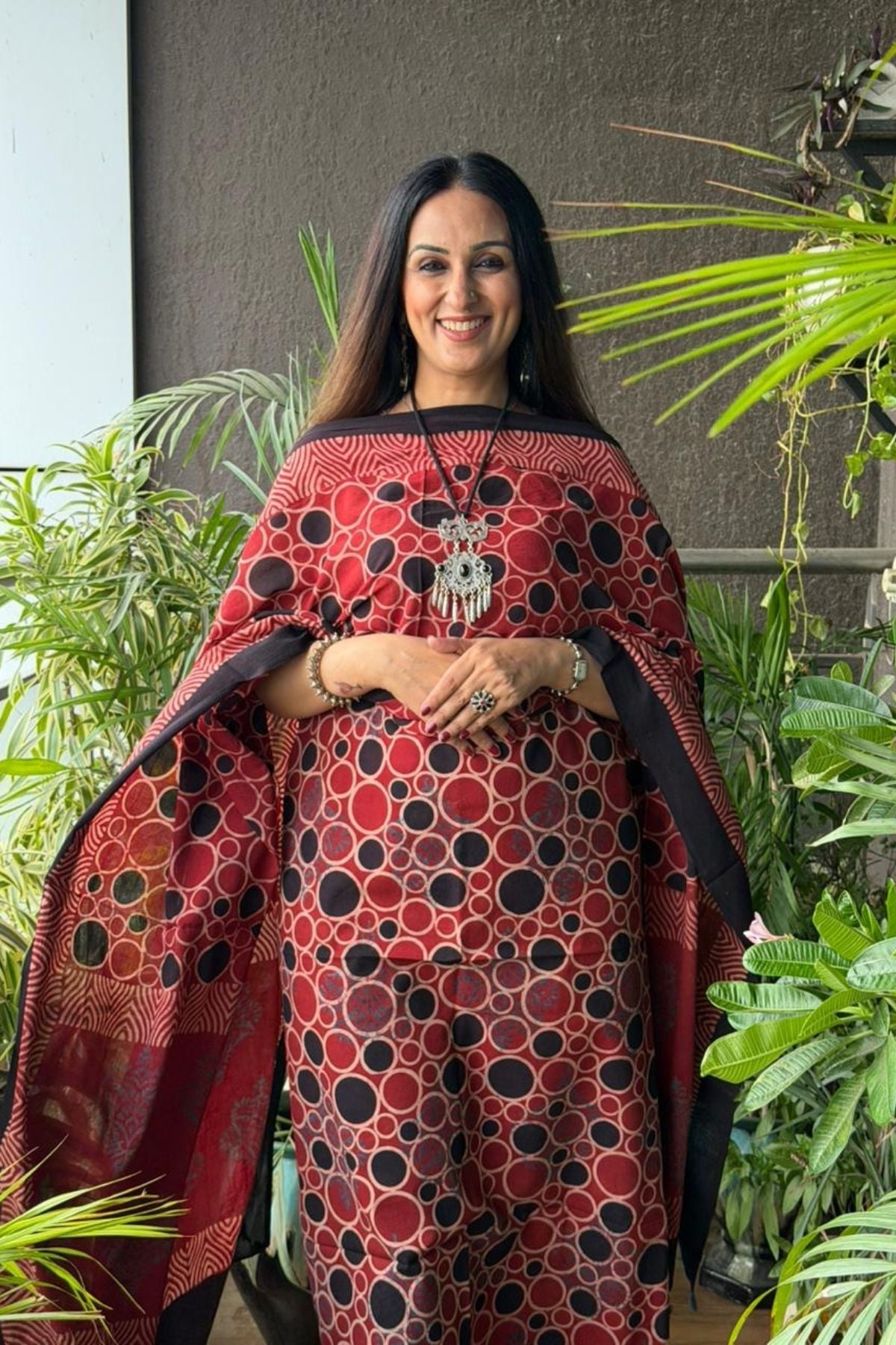 Handblocked Ajrakh Taj cotton full sets!!