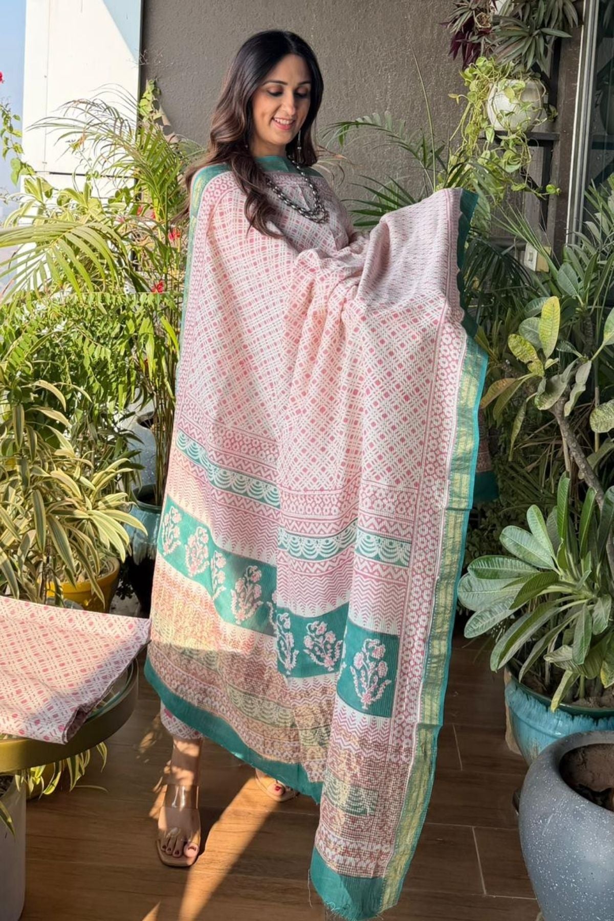 Bagh full sets on pure Maheshwari Silk