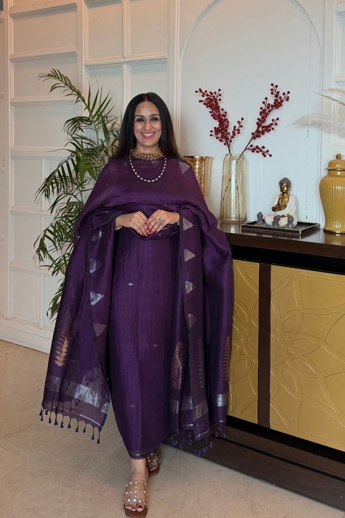 Jayshree linen kurta Dupatta sets