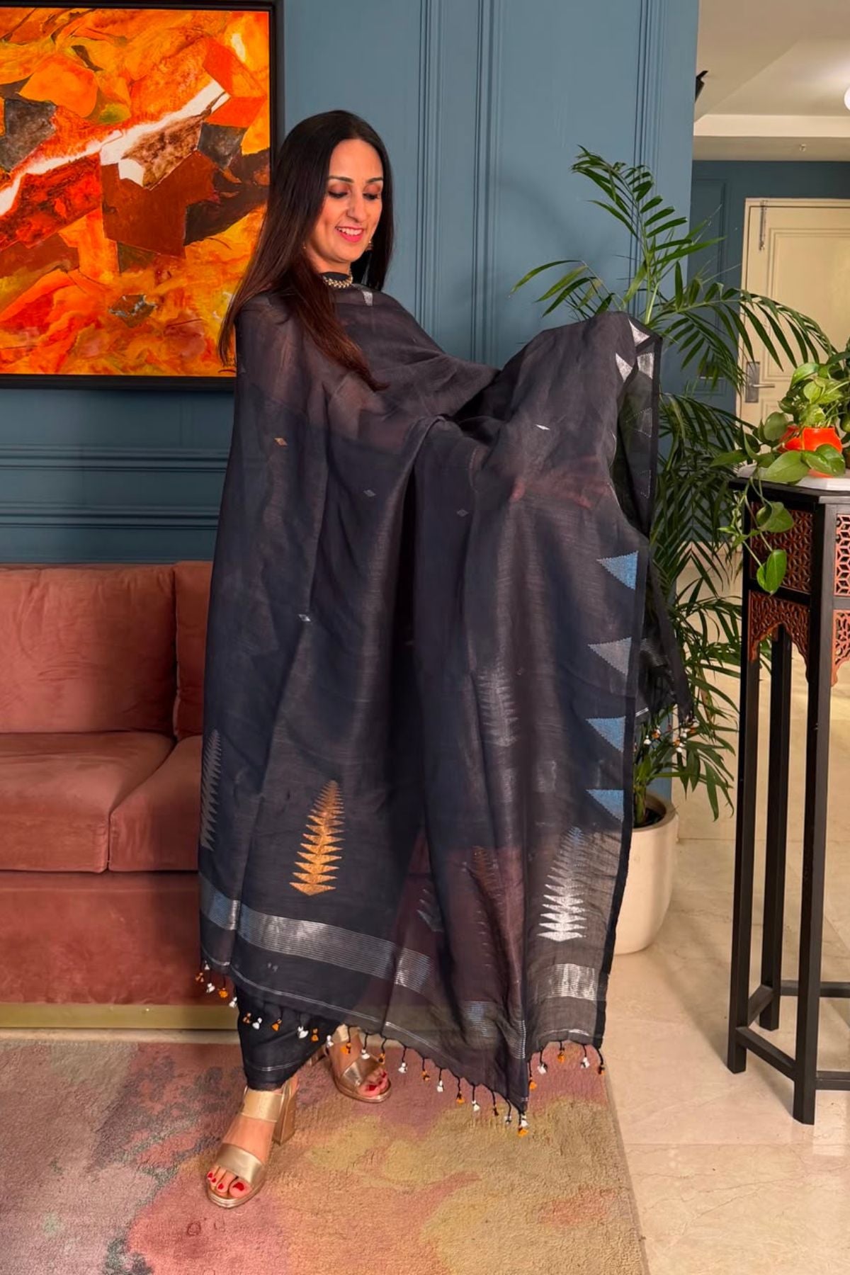 Jayshree linen kurta Dupatta sets