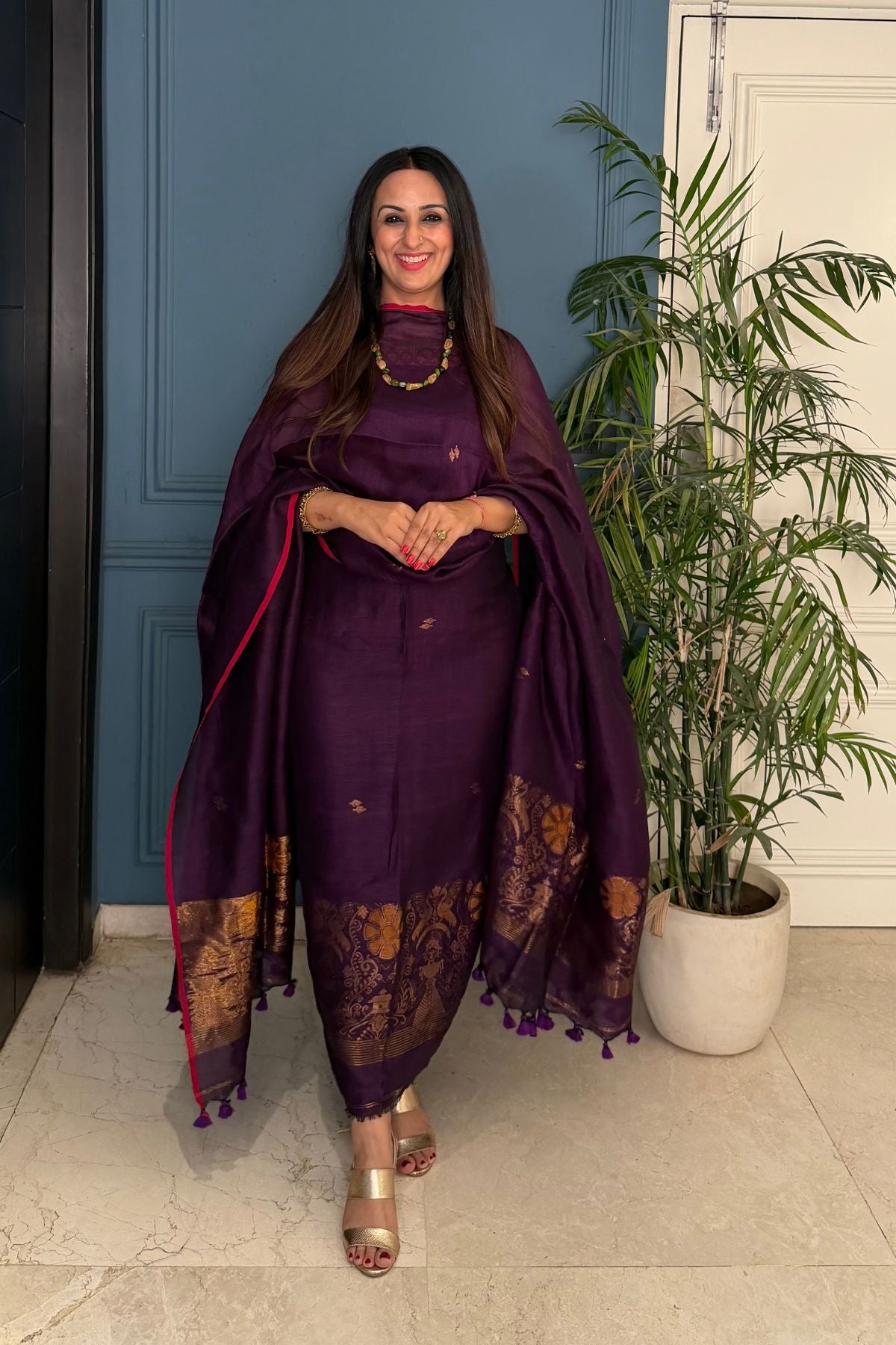 Jayshree linen kurta Dupatta sets