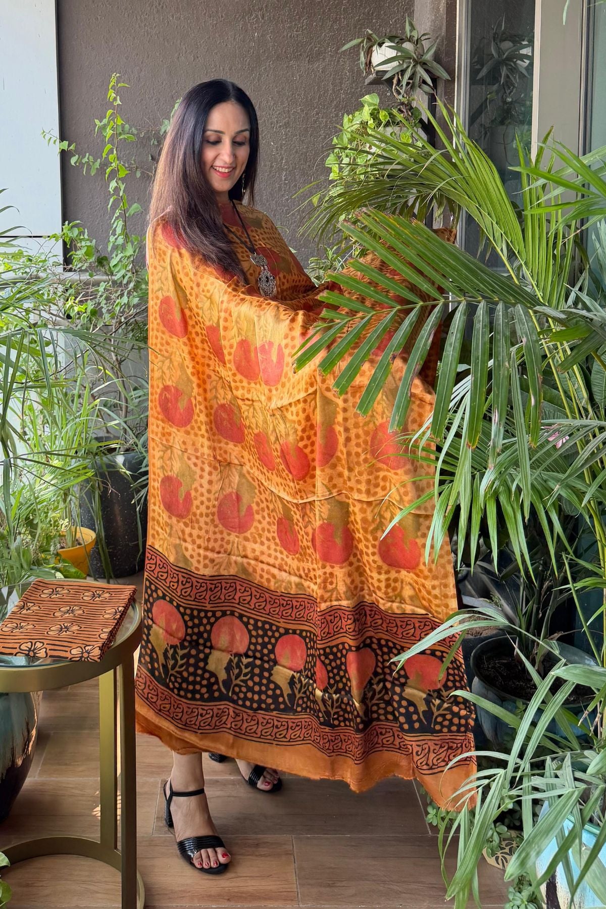 Pomegranate peel Handblock full sets on Premium Modal fabric!!