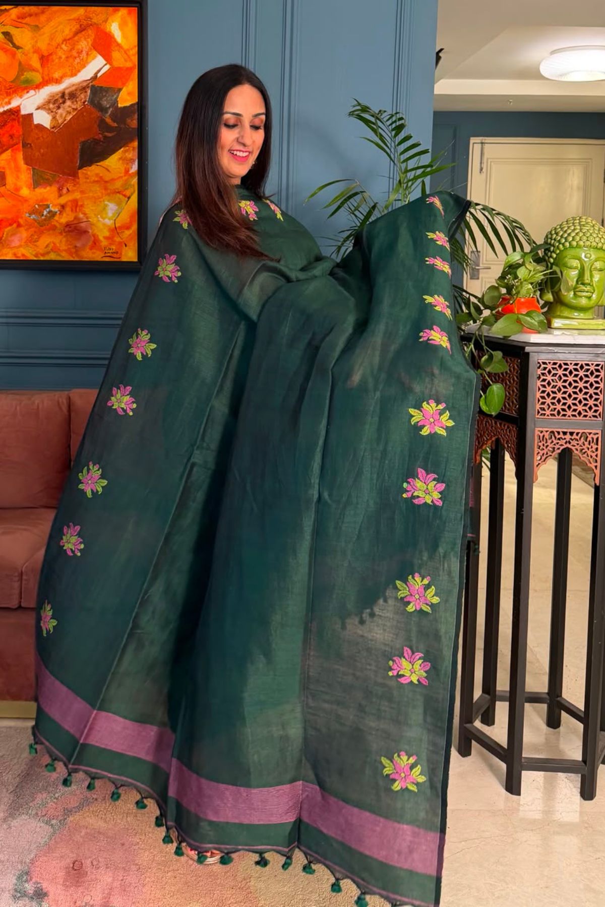 Jayshree linen kurta Dupatta sets