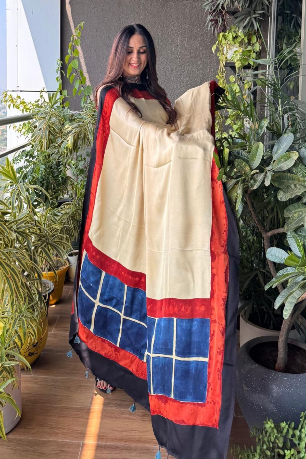 Ajrakh Modal Kurta Dupatta Set