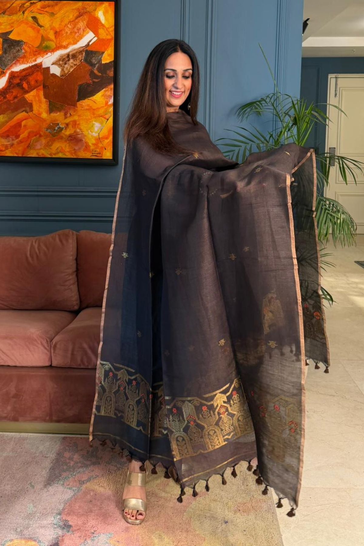 Jayshree linen kurta Dupatta sets