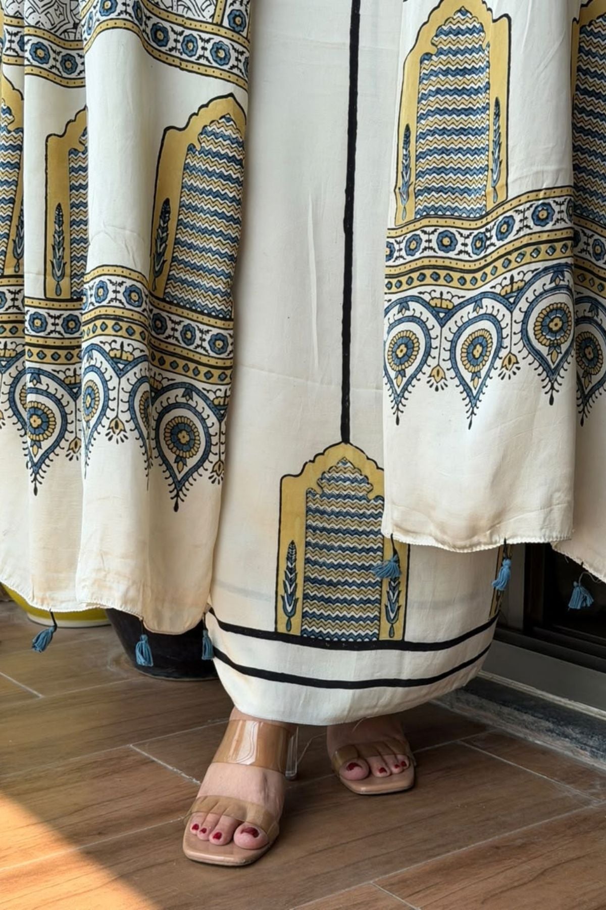 Ajrakh Modal Kurta Dupatta Set