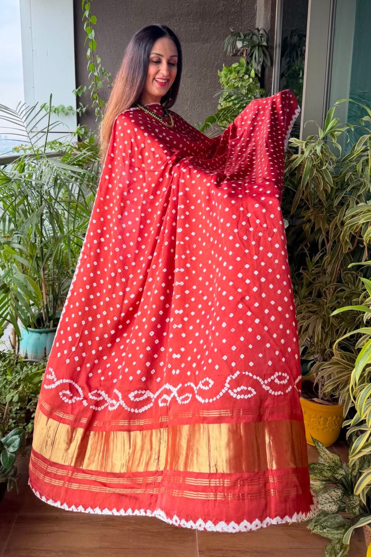 Ombré kurta dupatta set on pure modal Satin