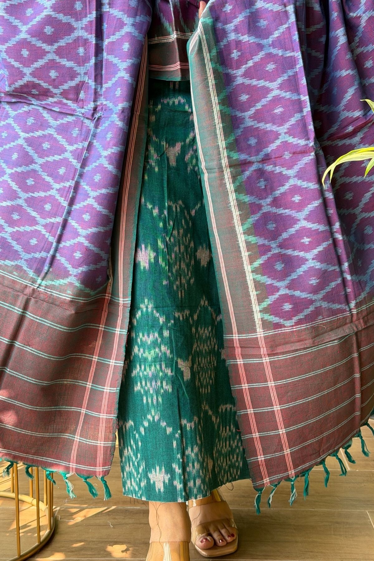 Double Ikat cotton full sets!!