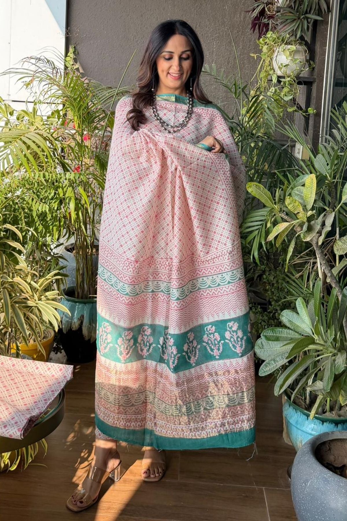 Bagh full sets on pure Maheshwari Silk