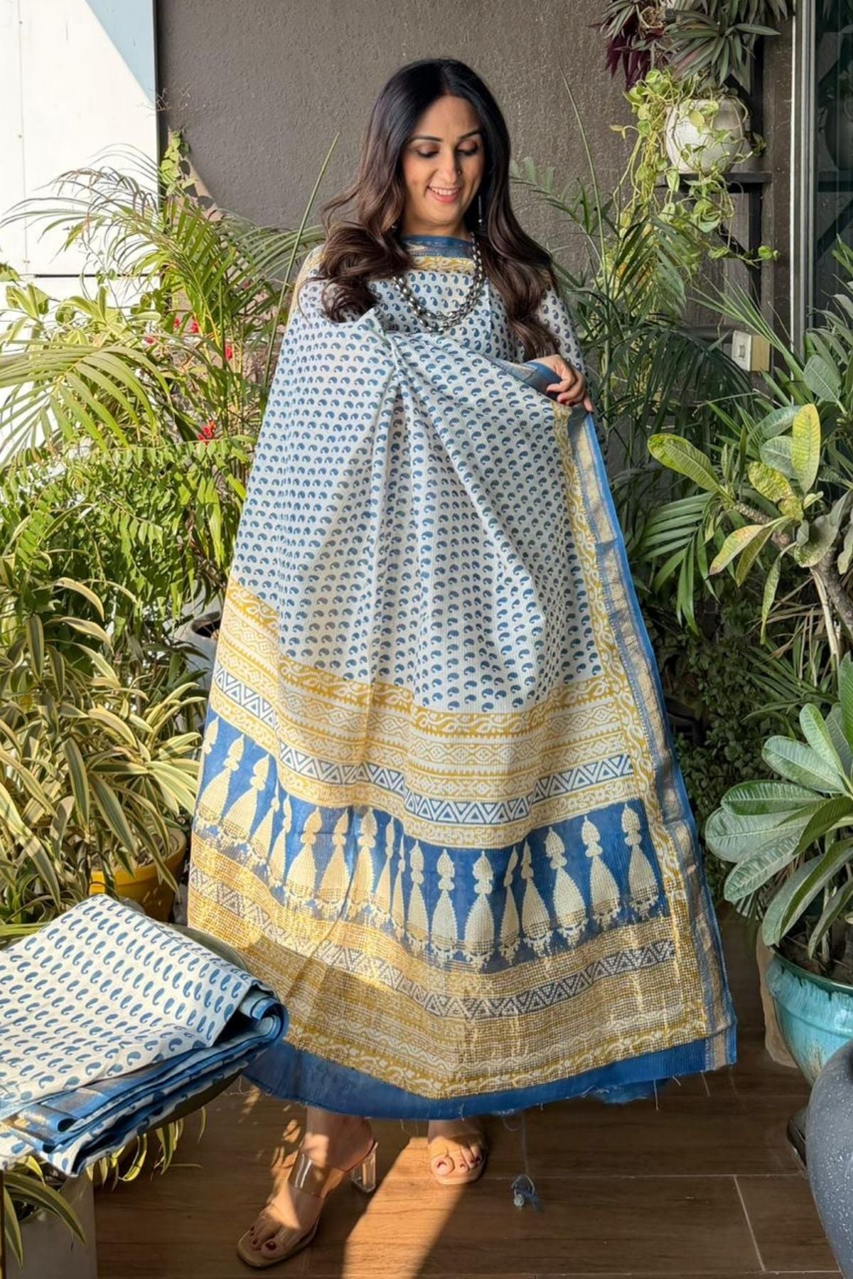 Bagh full sets on pure Maheshwari Silk