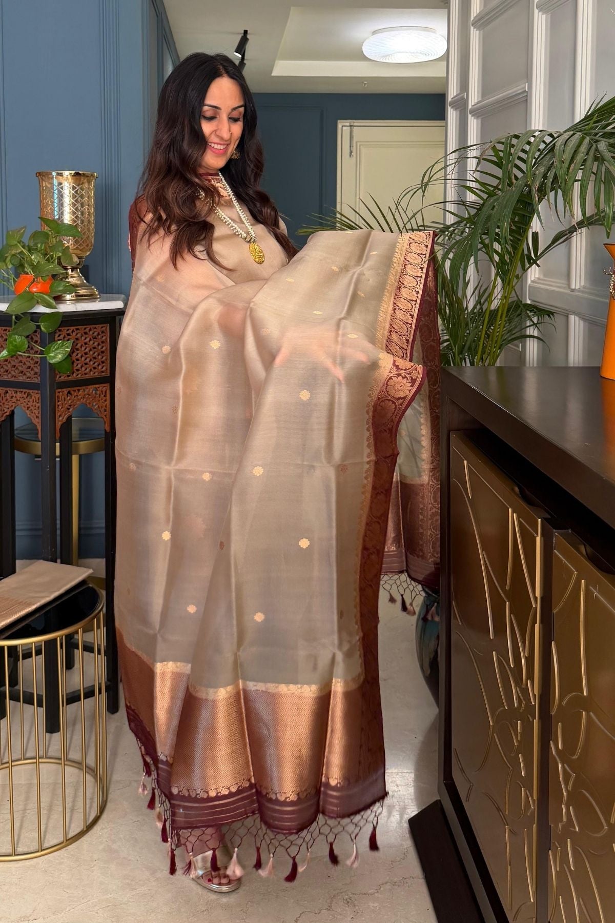 New Banarasi weave suit sets on pure organza silk!!