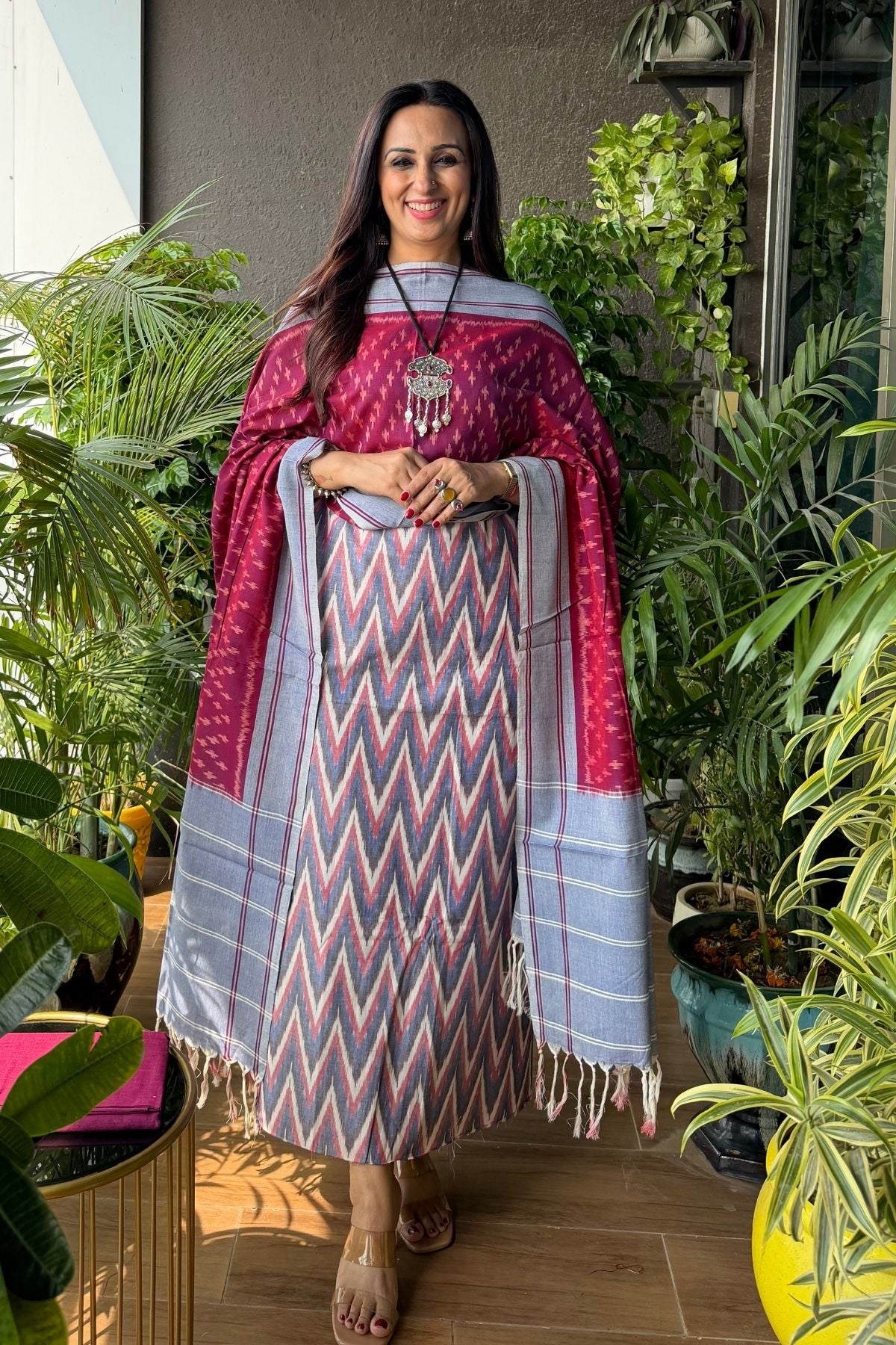 Double Ikat cotton full sets!!