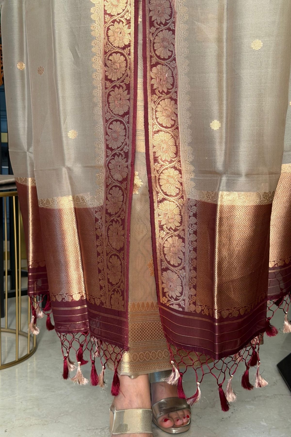 New Banarasi weave suit sets on pure organza silk!!