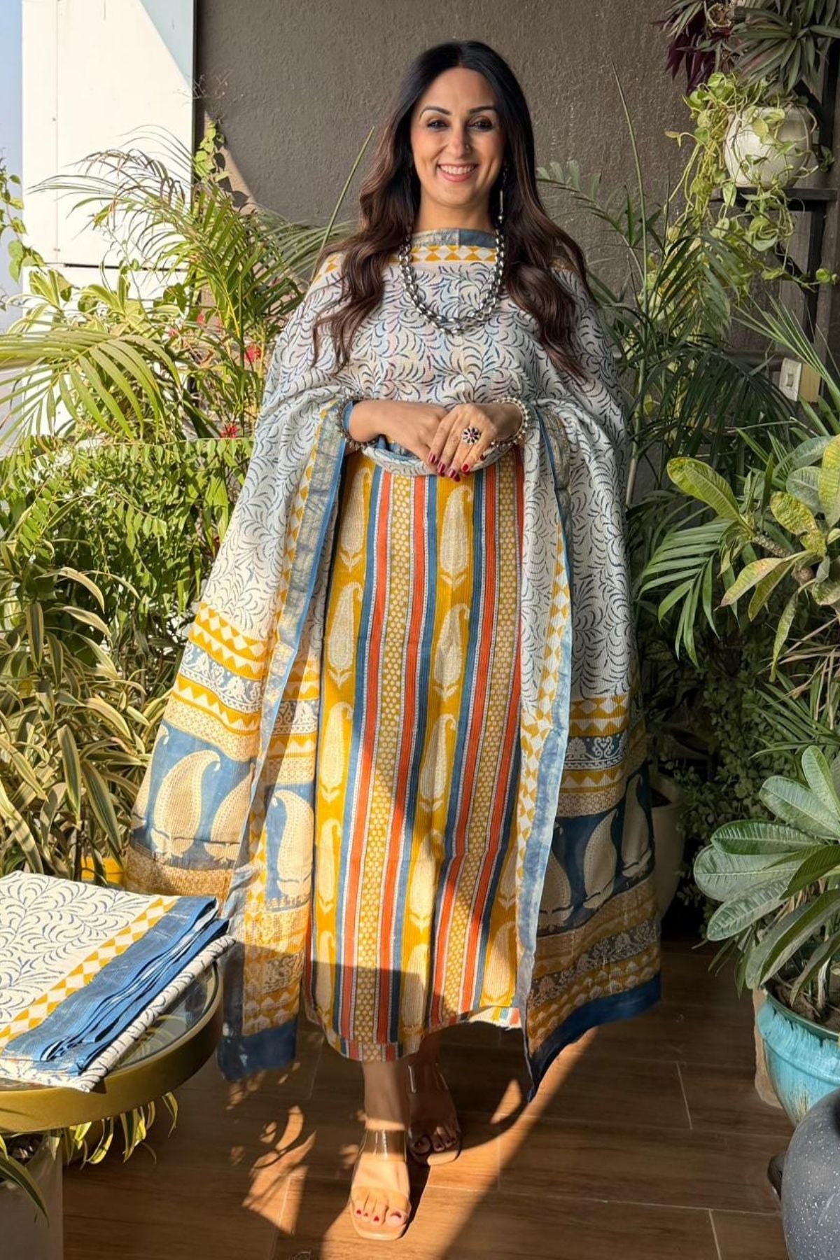 Bagh full sets on pure Maheshwari Silk