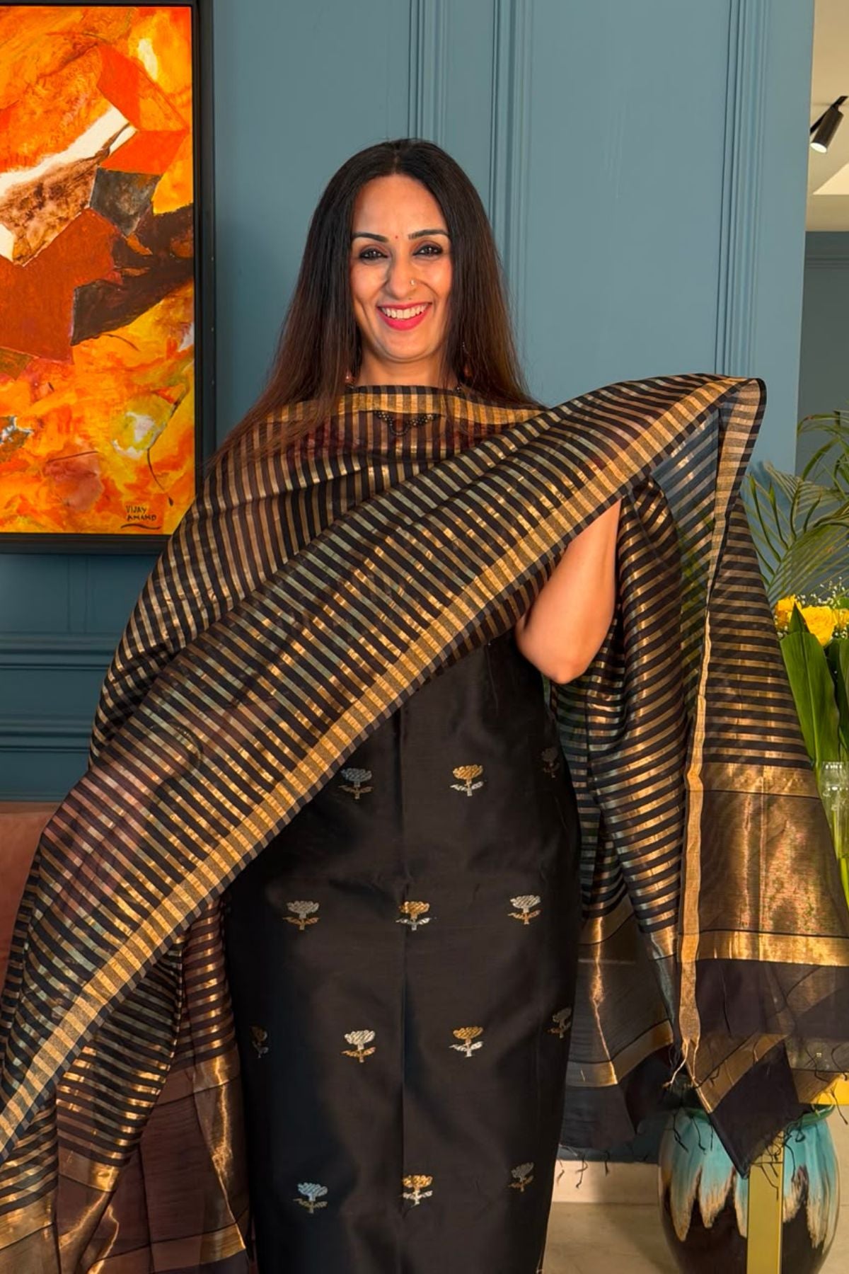 Handloom Maheshwari silk by cotton kurta dupatta sets!!