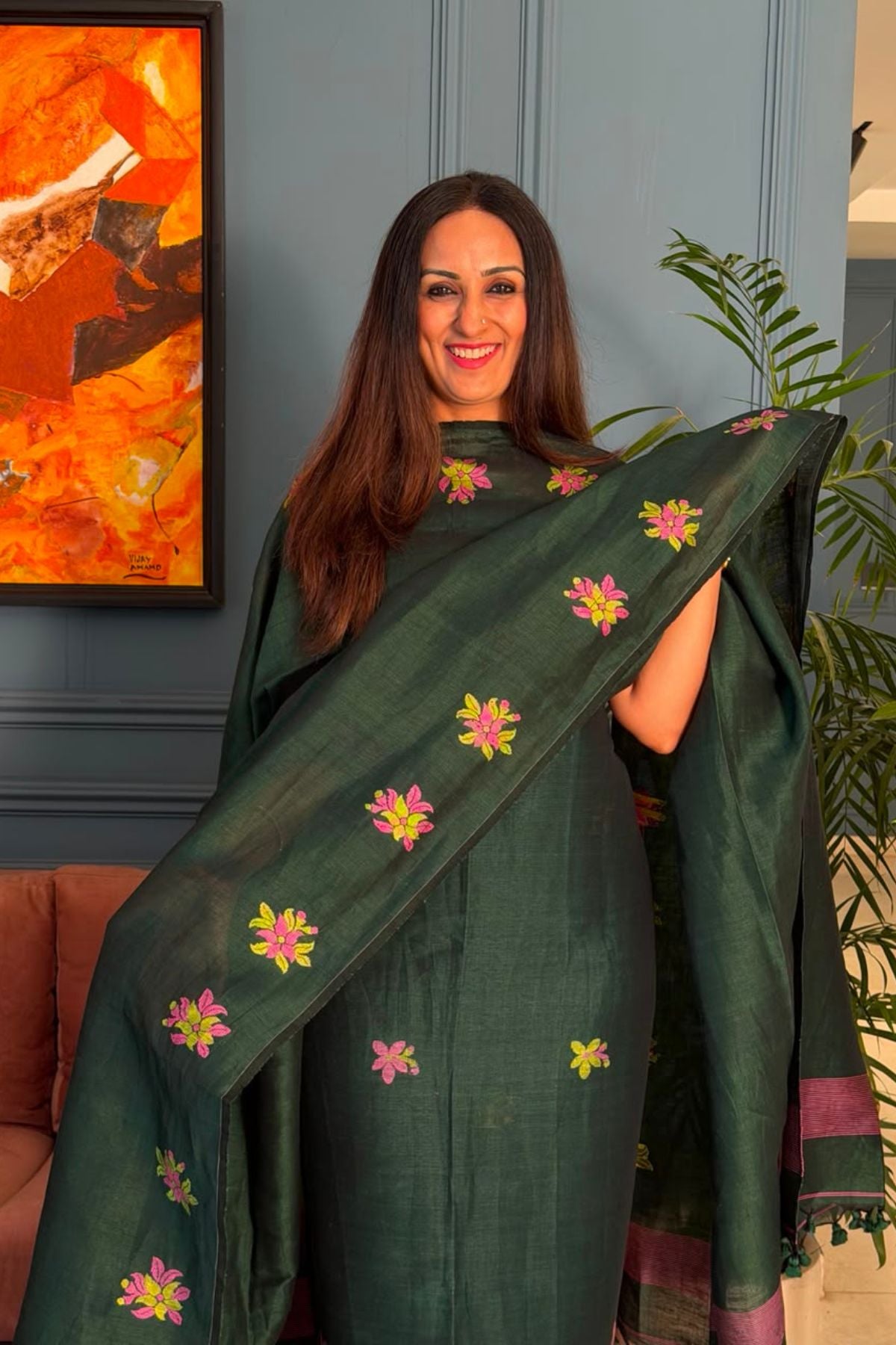 Jayshree linen kurta Dupatta sets