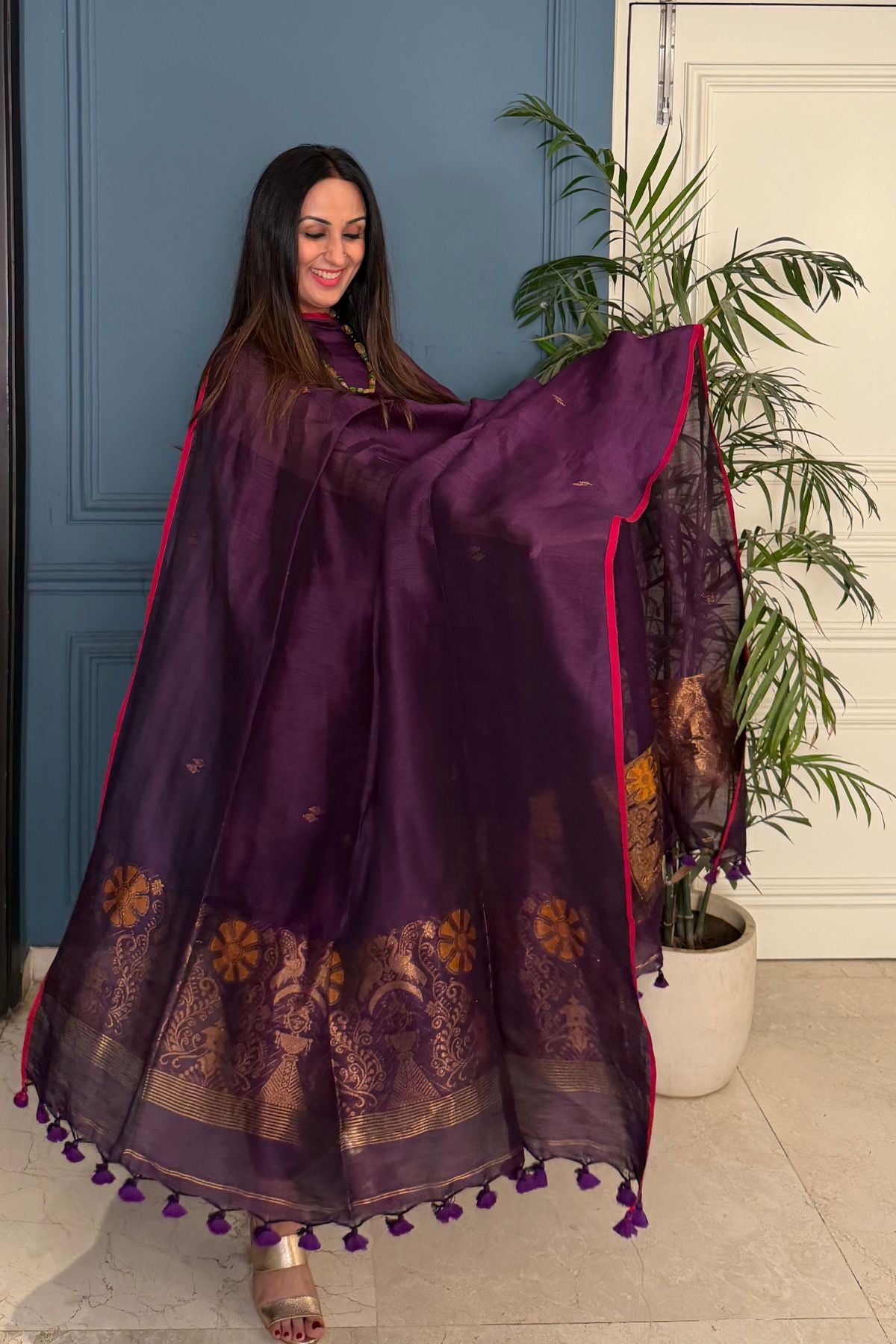 Jayshree linen kurta Dupatta sets