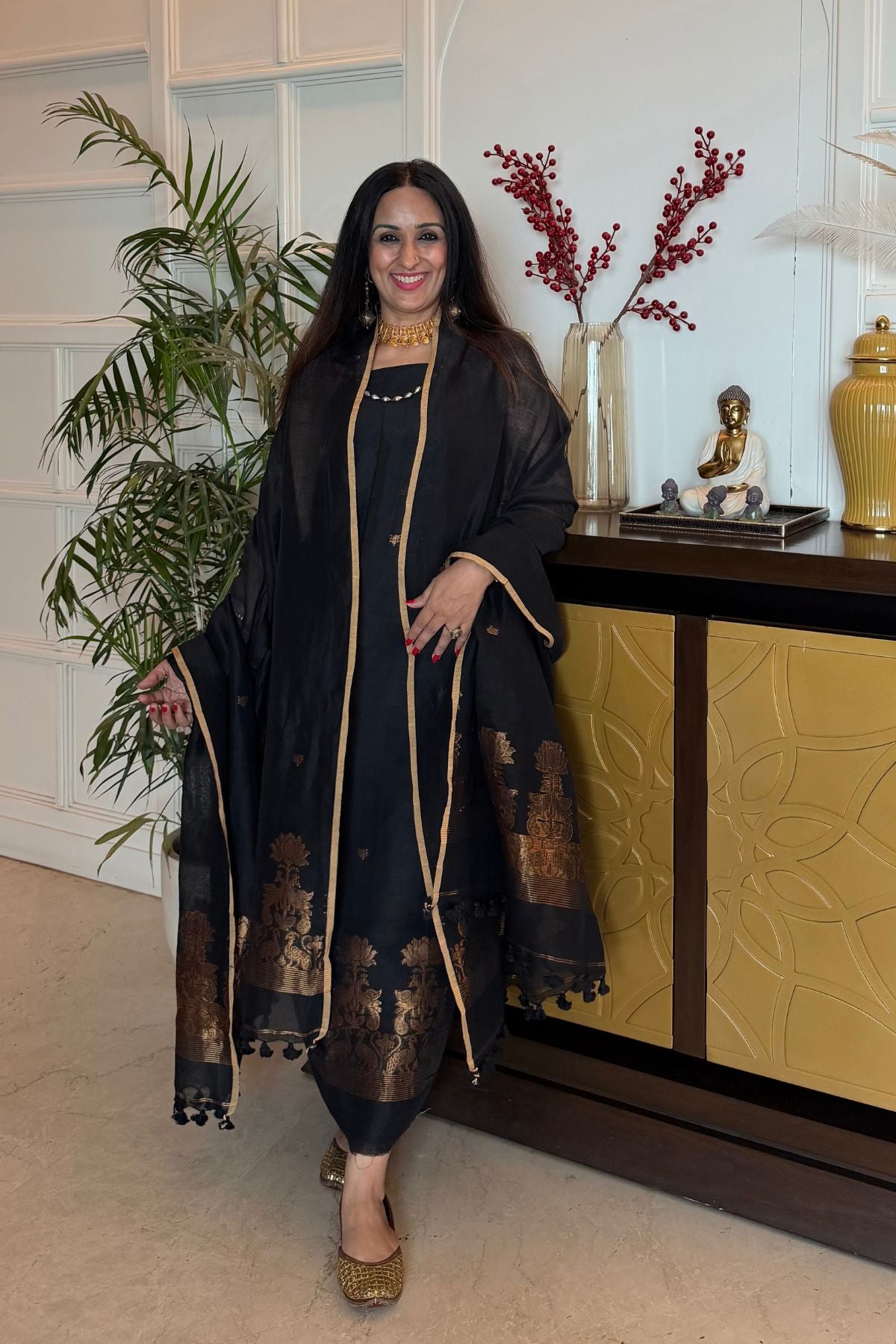 Jayshree linen kurta Dupatta sets
