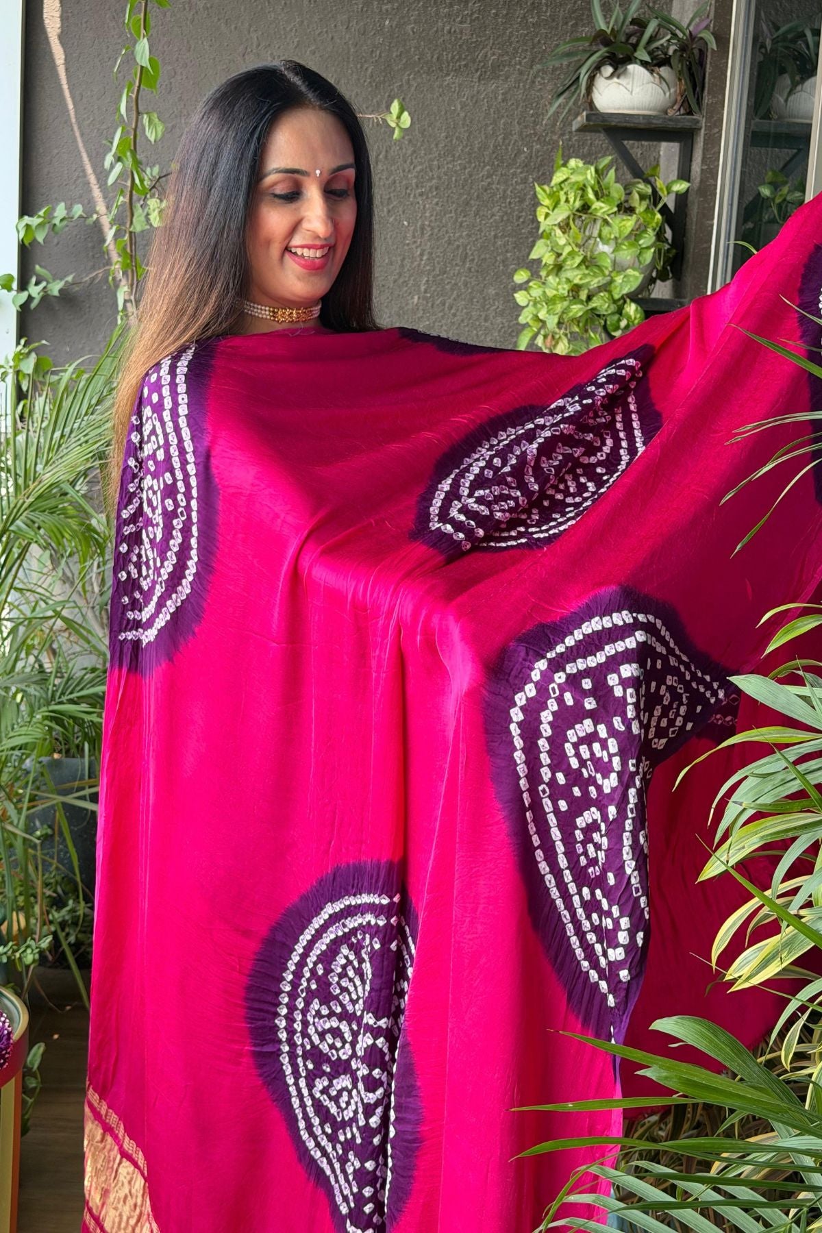 Bandhani work full sets on pure modal satin!!!