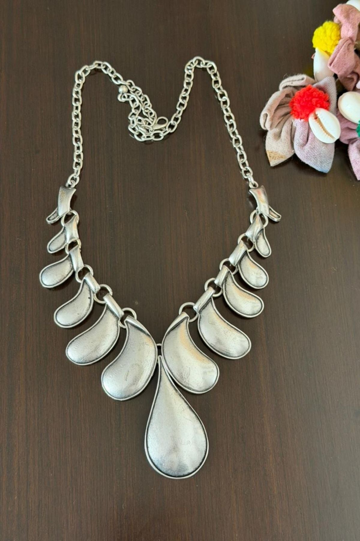 Handcrafted German Silver neckpiece!!