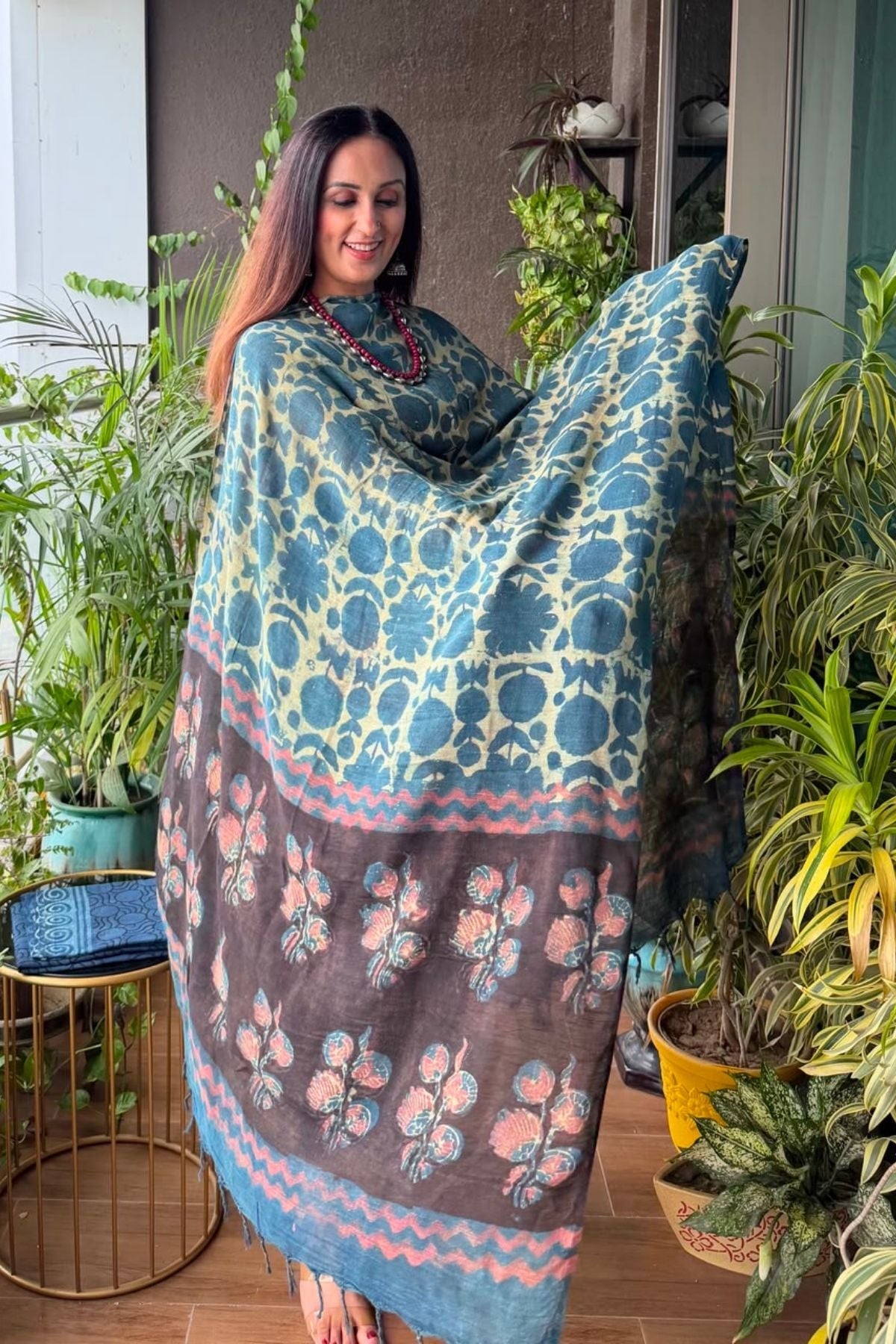 Handblocked Slub cotton linen full sets!!