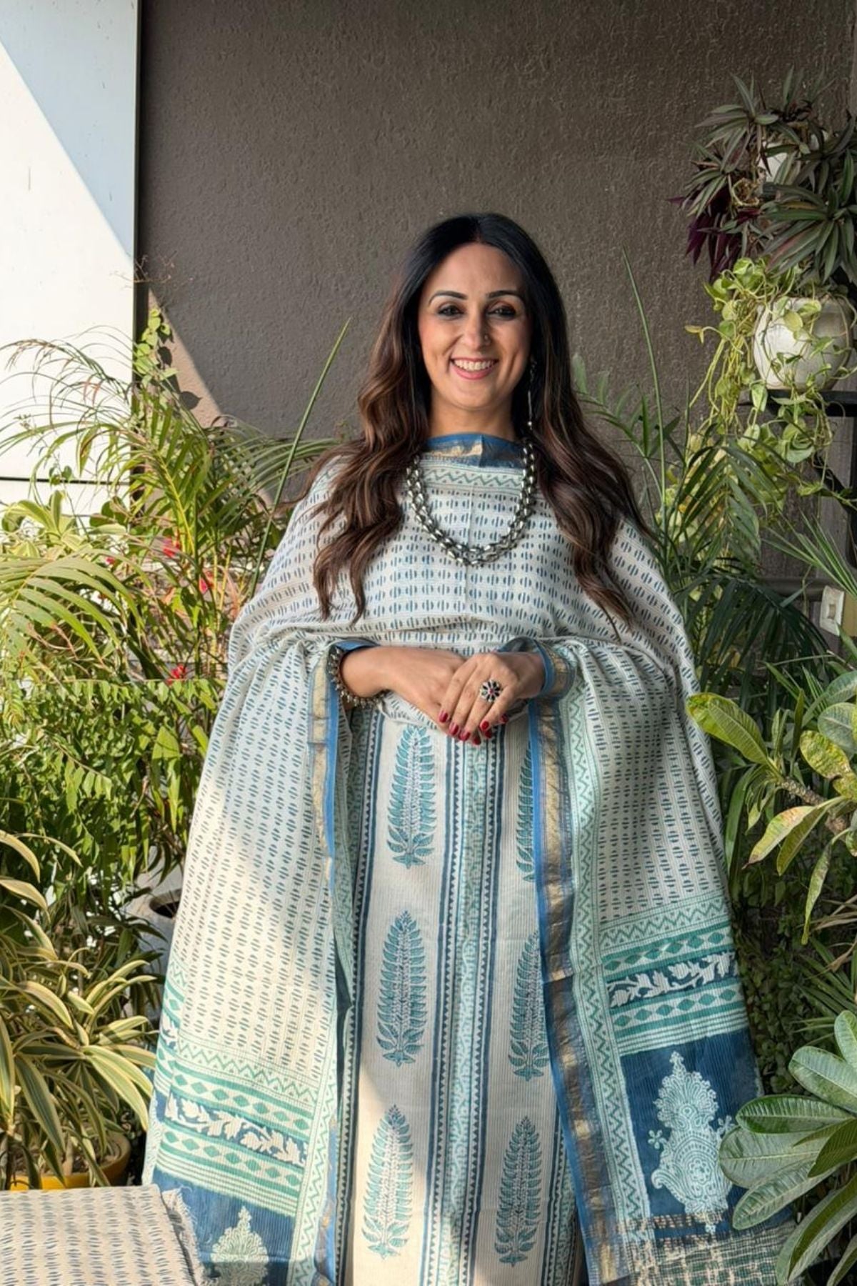 Bagh full sets on pure Maheshwari Silk