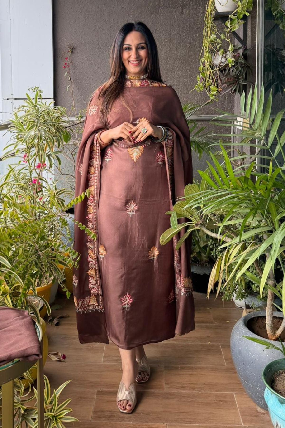 Upadda suit sets with Kashmiri Aari work!!