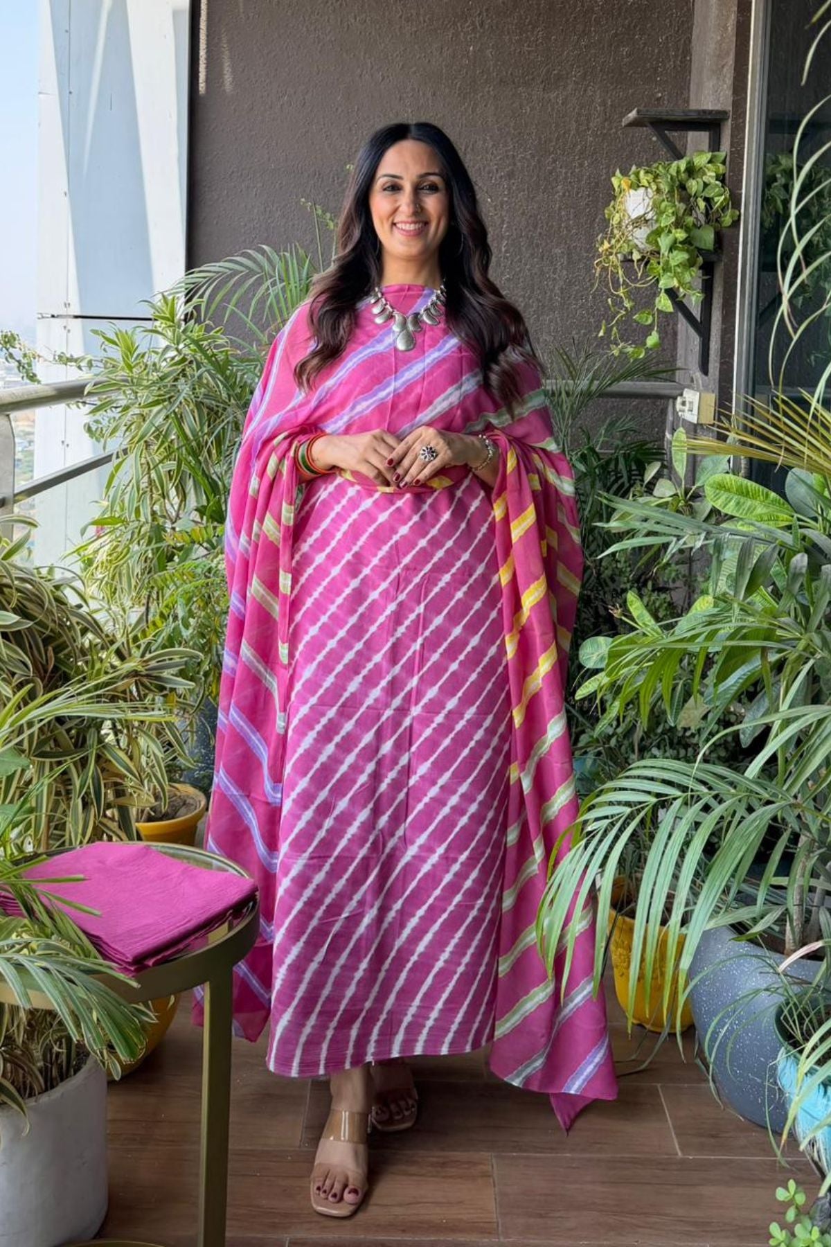 Full sets in cotton with hand done leheriya tie and dye technique!!