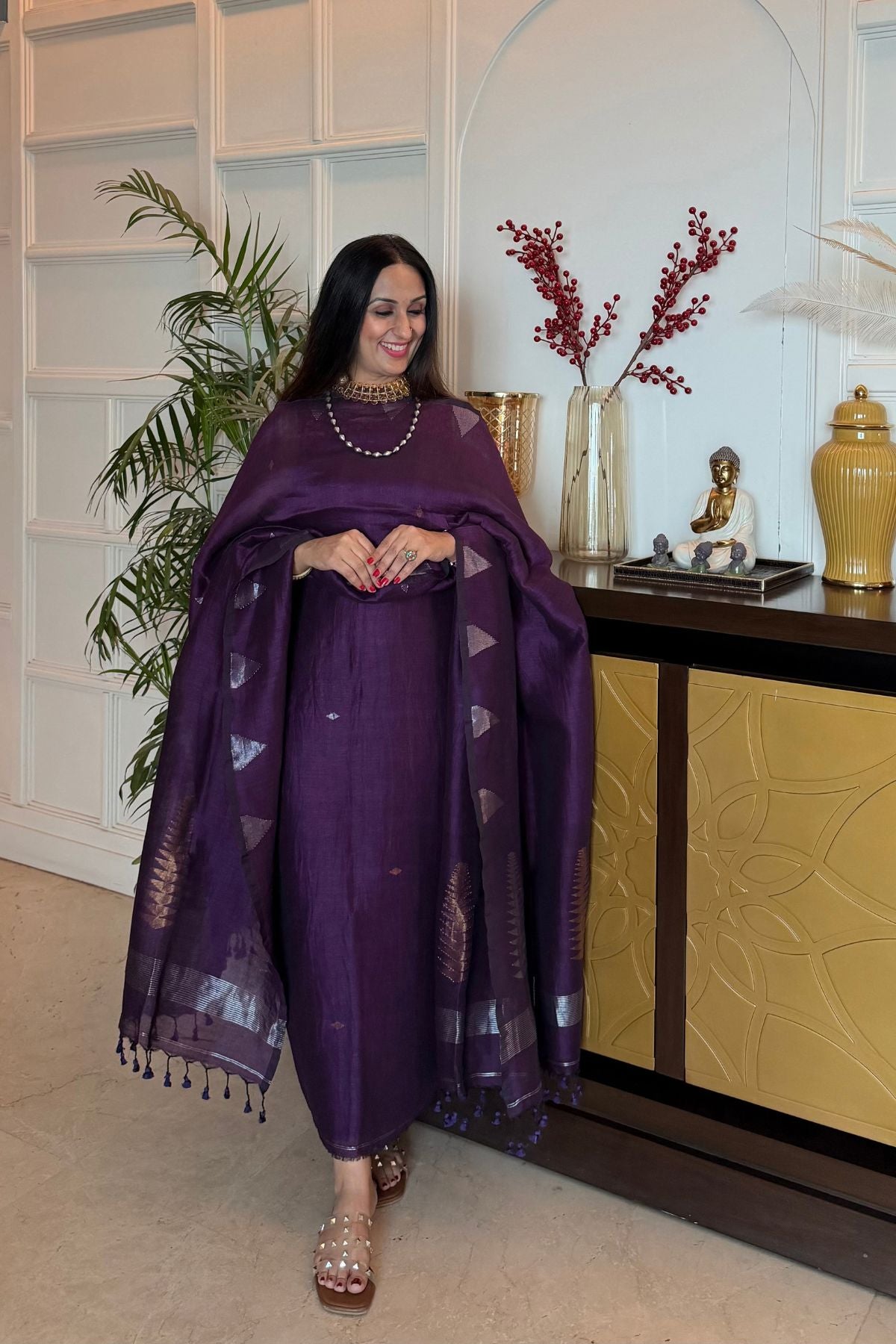 Jayshree linen kurta Dupatta sets