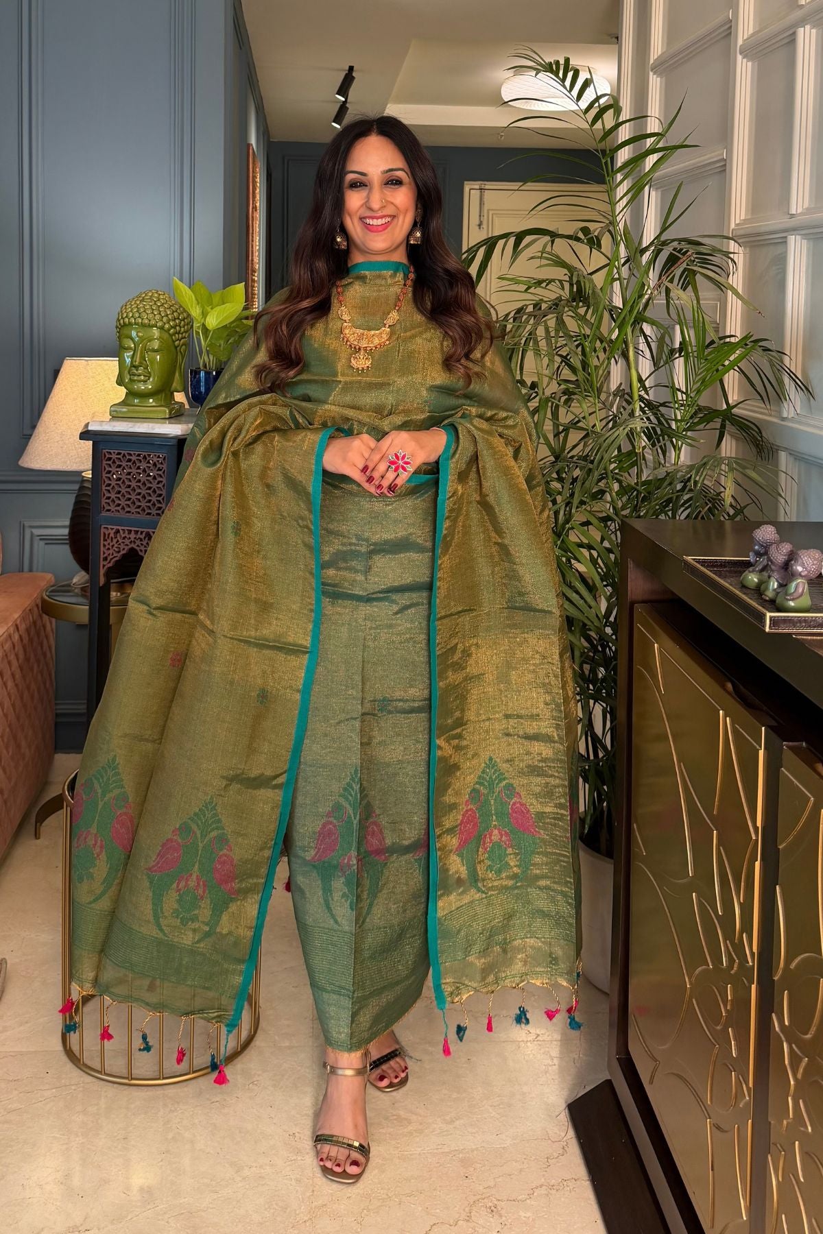 Handwoven Jamdani sets on tissue cotton!!