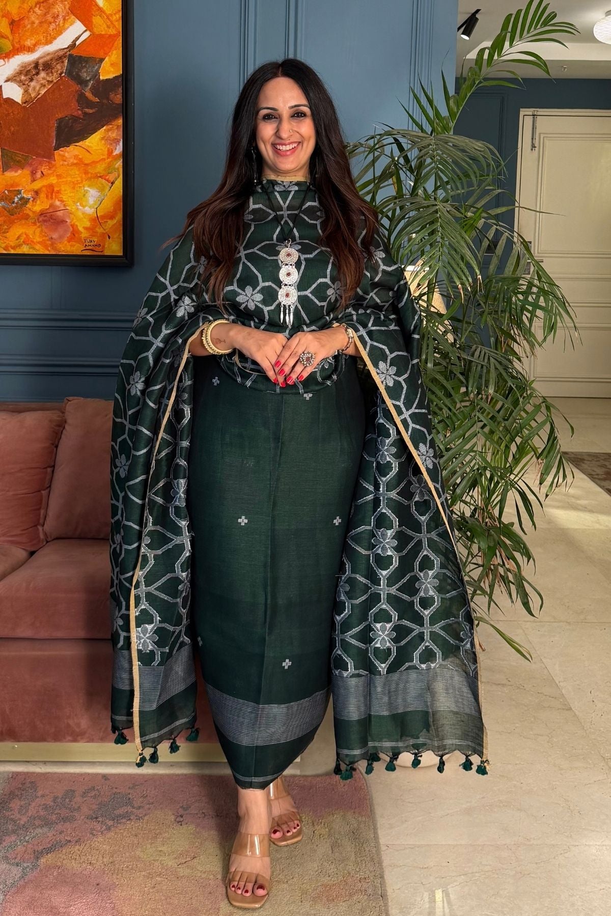 Jayshree linen kurta dupatta sets!!
