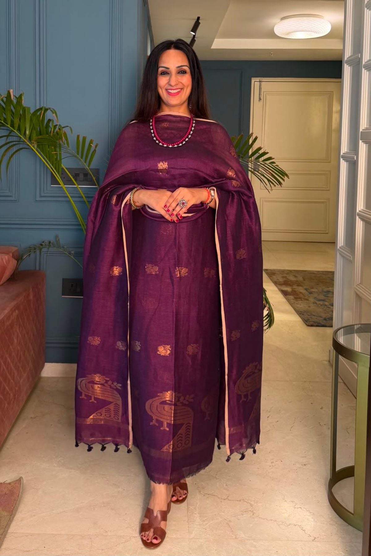 Jayshree linen kurta Dupatta sets