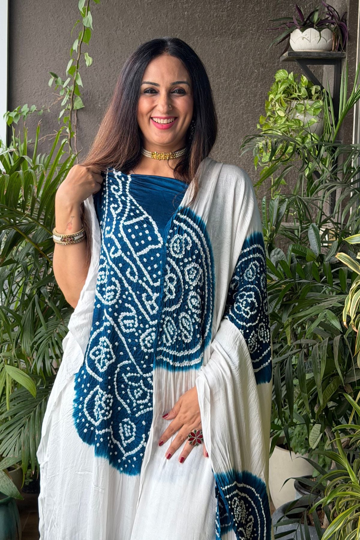 Bandhani work full sets on pure modal satin!!!