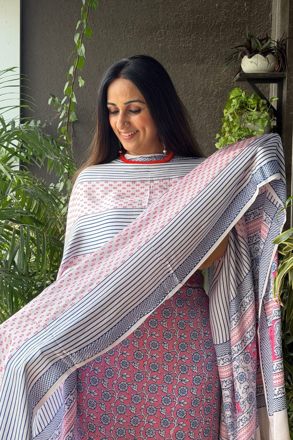 Handblocked Bagh sets on premium quality modal silk!!