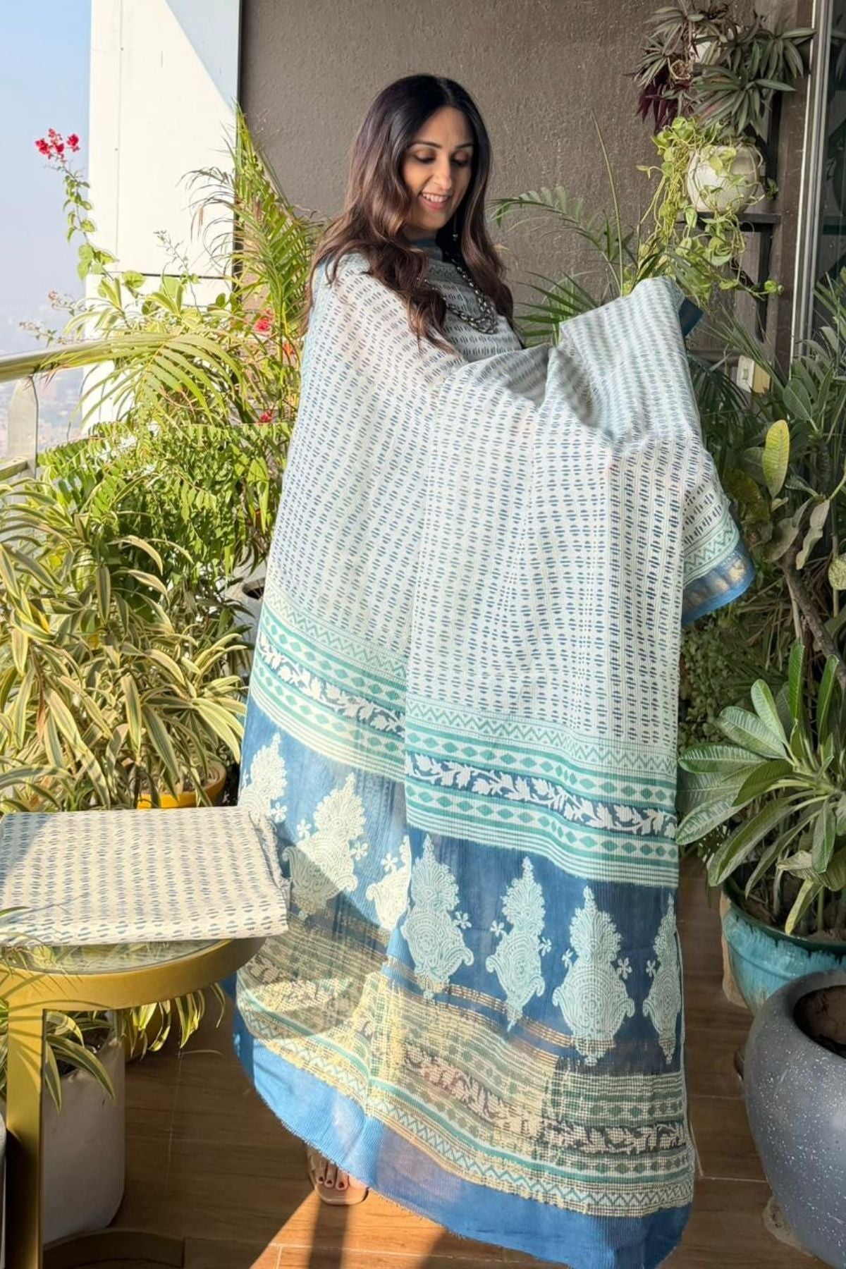 Bagh full sets on pure Maheshwari Silk