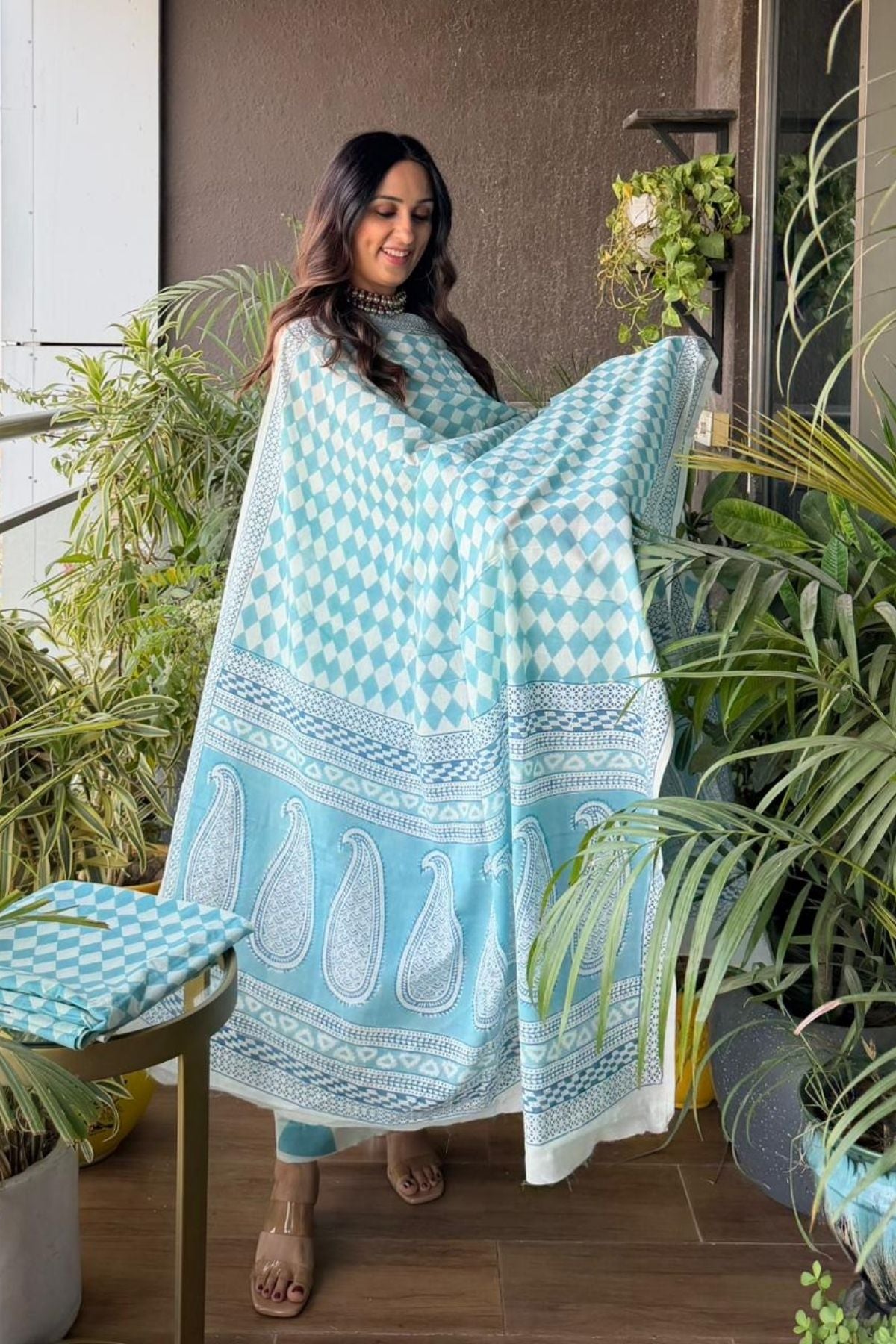 Handblocked pure cotton Bagh full sets!!